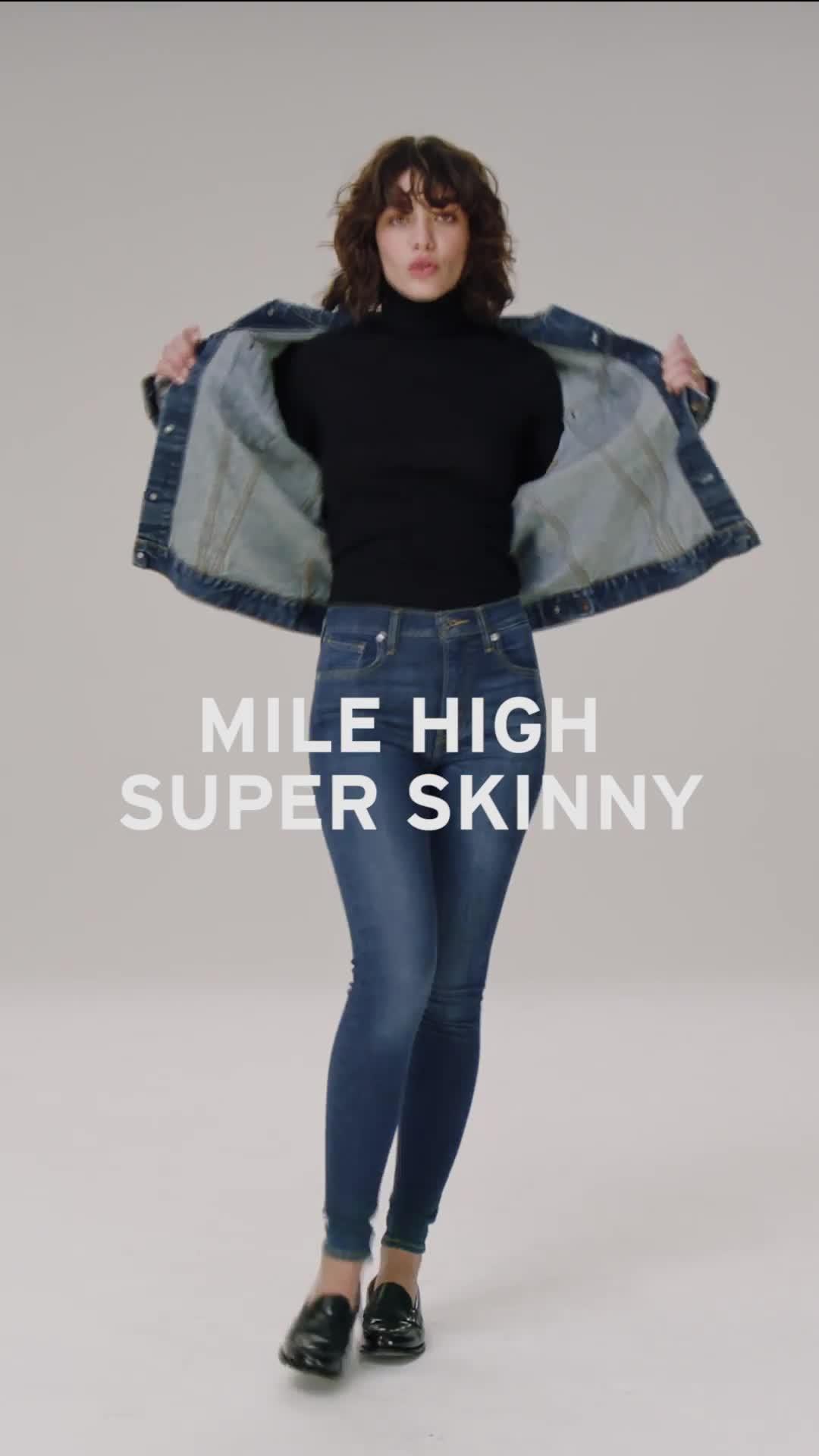 Levi s mile high super skinny store jeans la la land