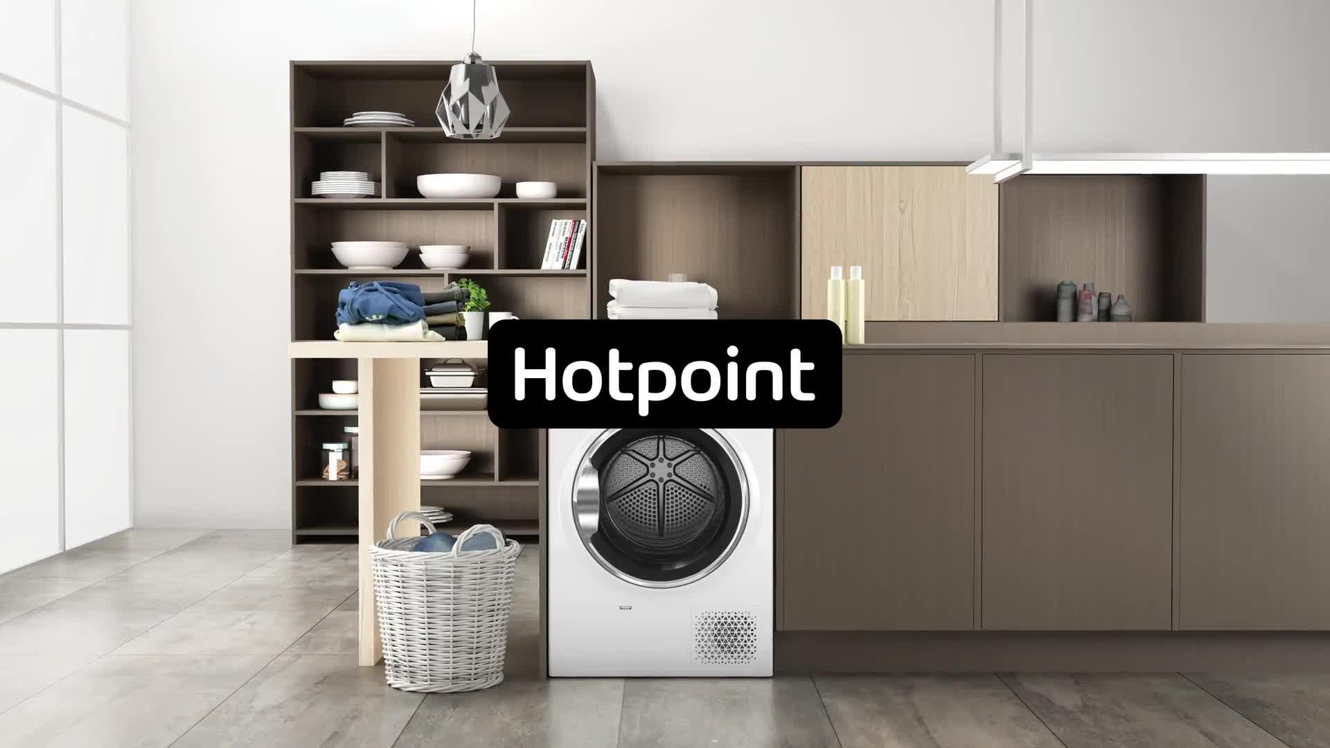 Image thumbnail 7 of 7 of Hotpoint ActiveCare NTM118X3XBUK 8kg Load Heat Pump Tumble Dryer - White
