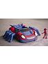 Video of marvel-spidey-and-his-amazing-friends-ultimate-web-crawler-with-spidey-stunner-feature-and-4-inch-spidey-figure