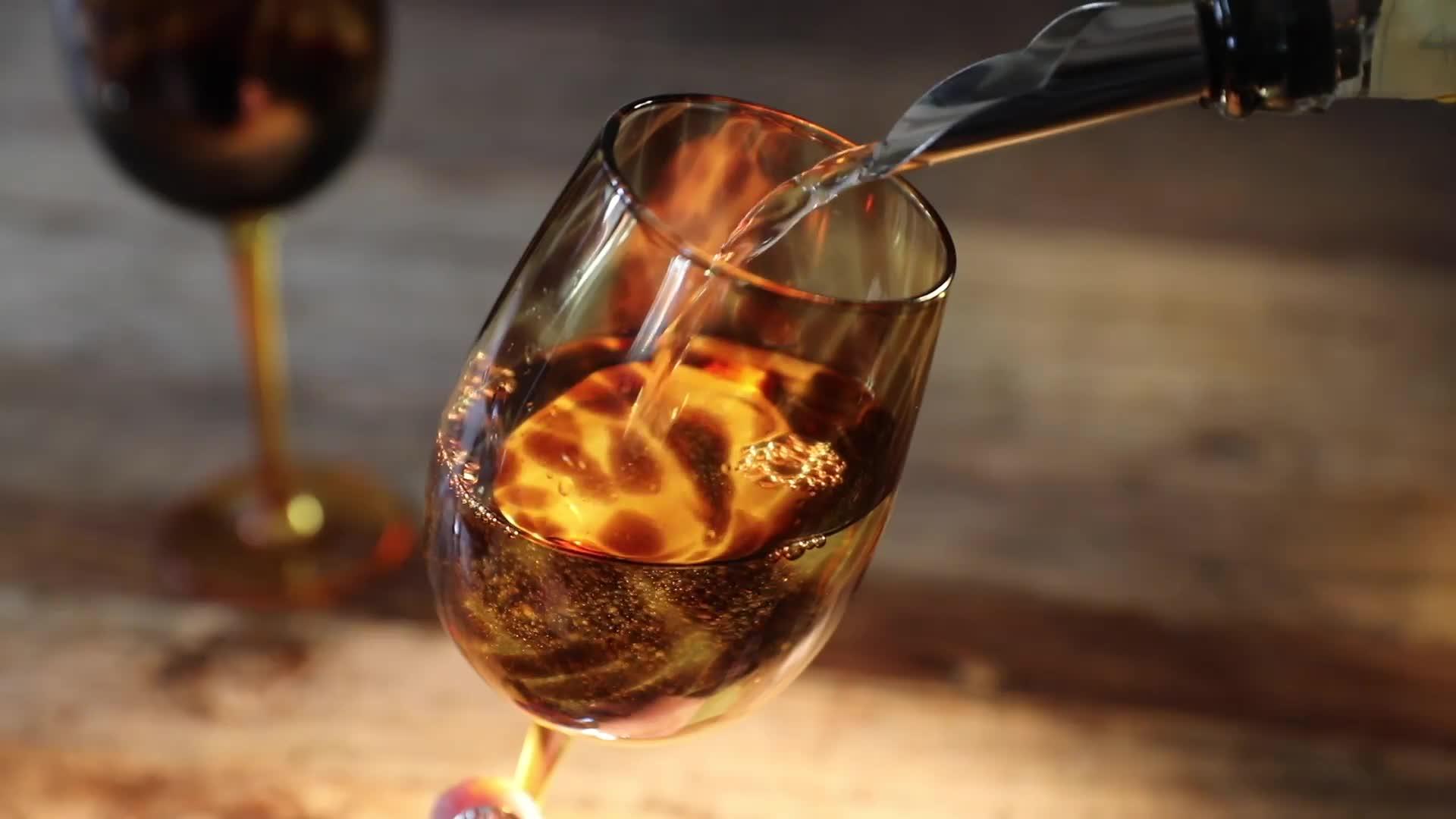 Image thumbnail 5 of 5 of BarCraft Tortoiseshell Gin Balloon Glasses &ndash; Set of 2