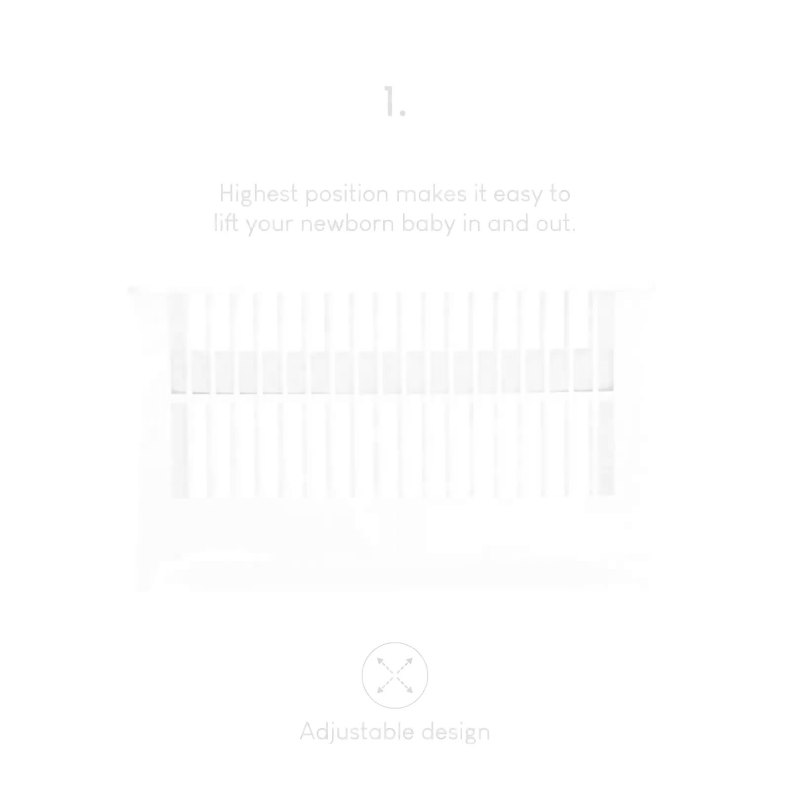Image thumbnail 7 of 7 of CuddleCo Clara 2 Piece Nursery Furniture Set - White