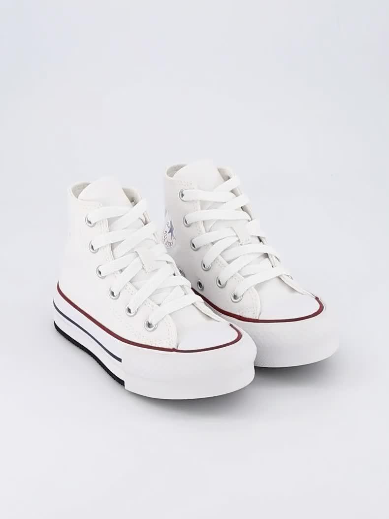 Image thumbnail 4 of 4 of Converse Kids Girls Eva Lift Canvas Hi Top Trainers - White