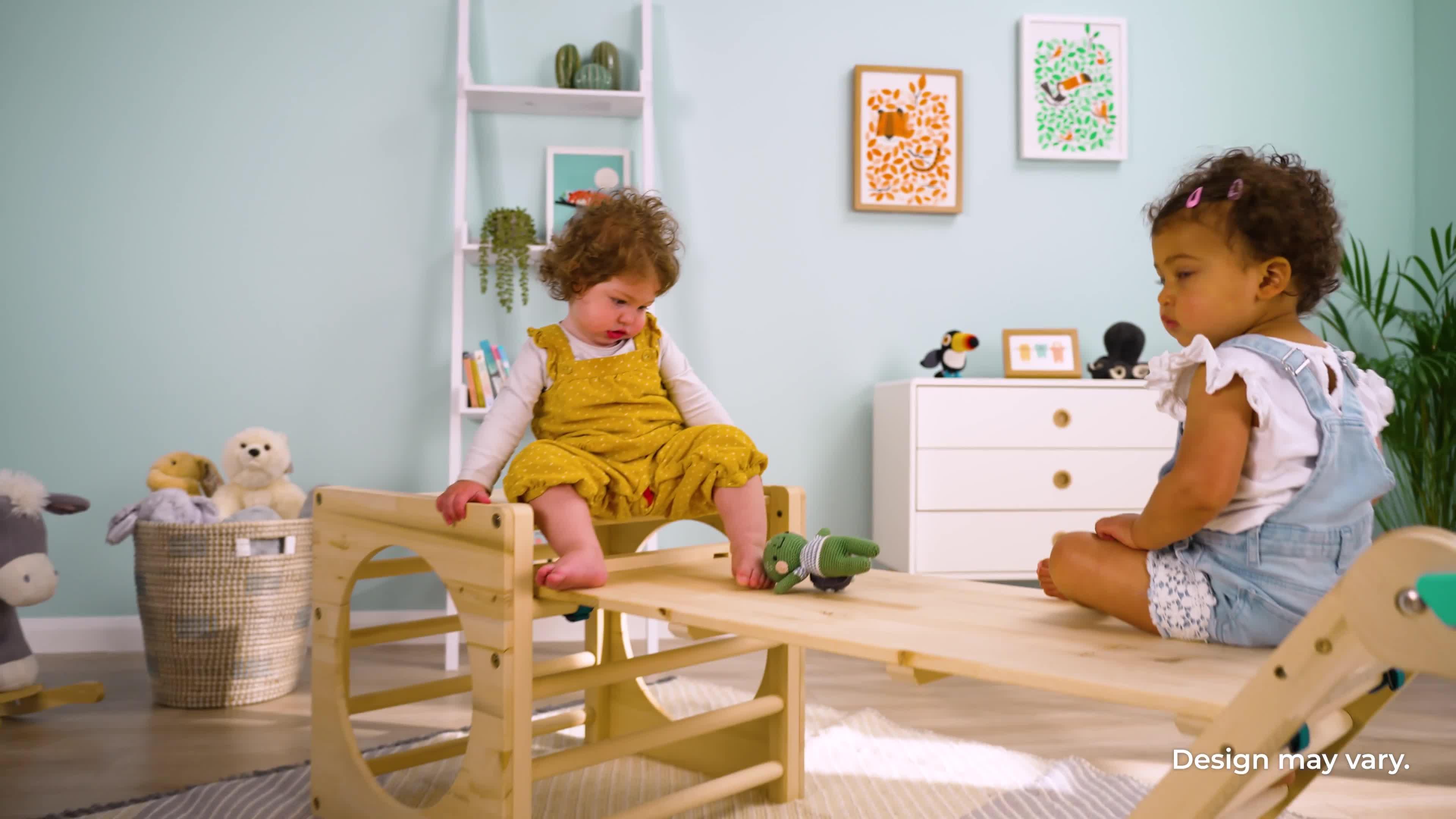 Image thumbnail 8 of 8 of Active Tots Indoor Wooden Bridge &amp; Slide