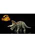 Video of jurassic-world-dominion-roar-strikers-triceratops-dinosaur-figure