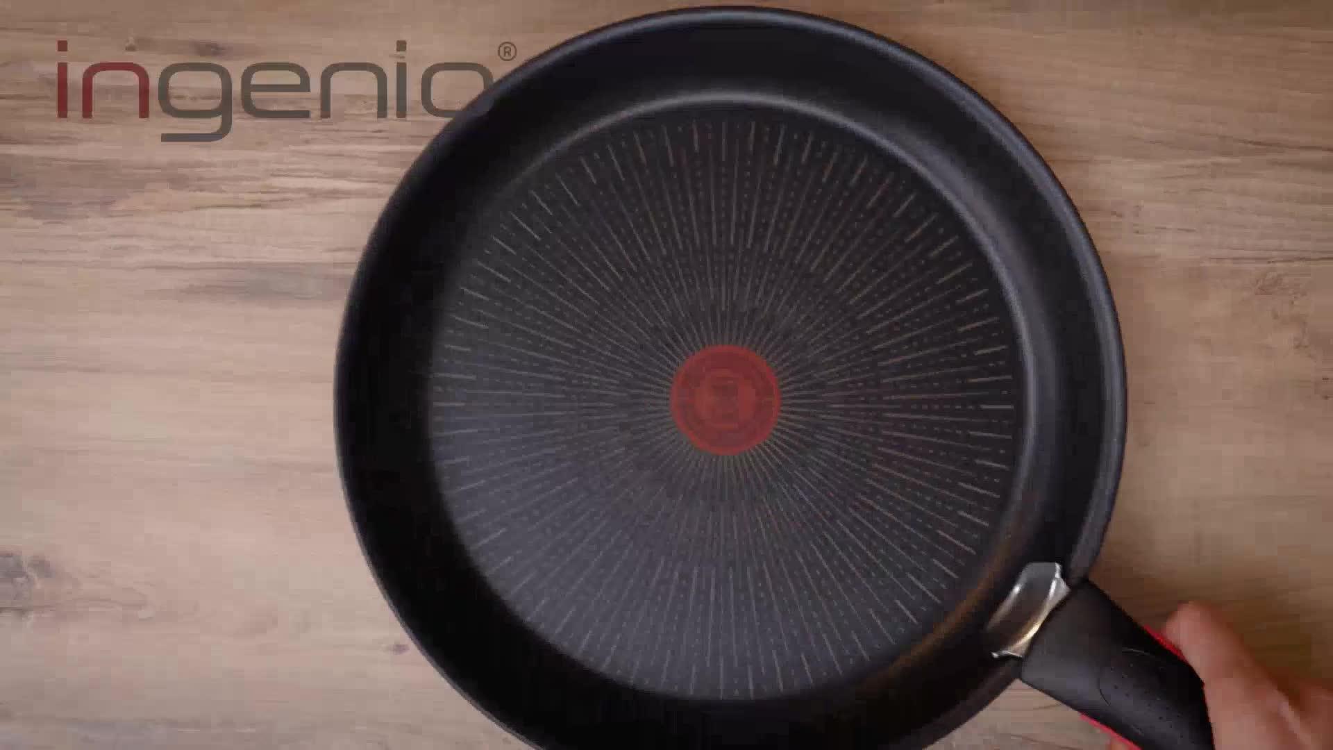 Image thumbnail 7 of 7 of Tefal Ingenio Eco Resist 4pc Aluminium Stackable Pan Set Black
