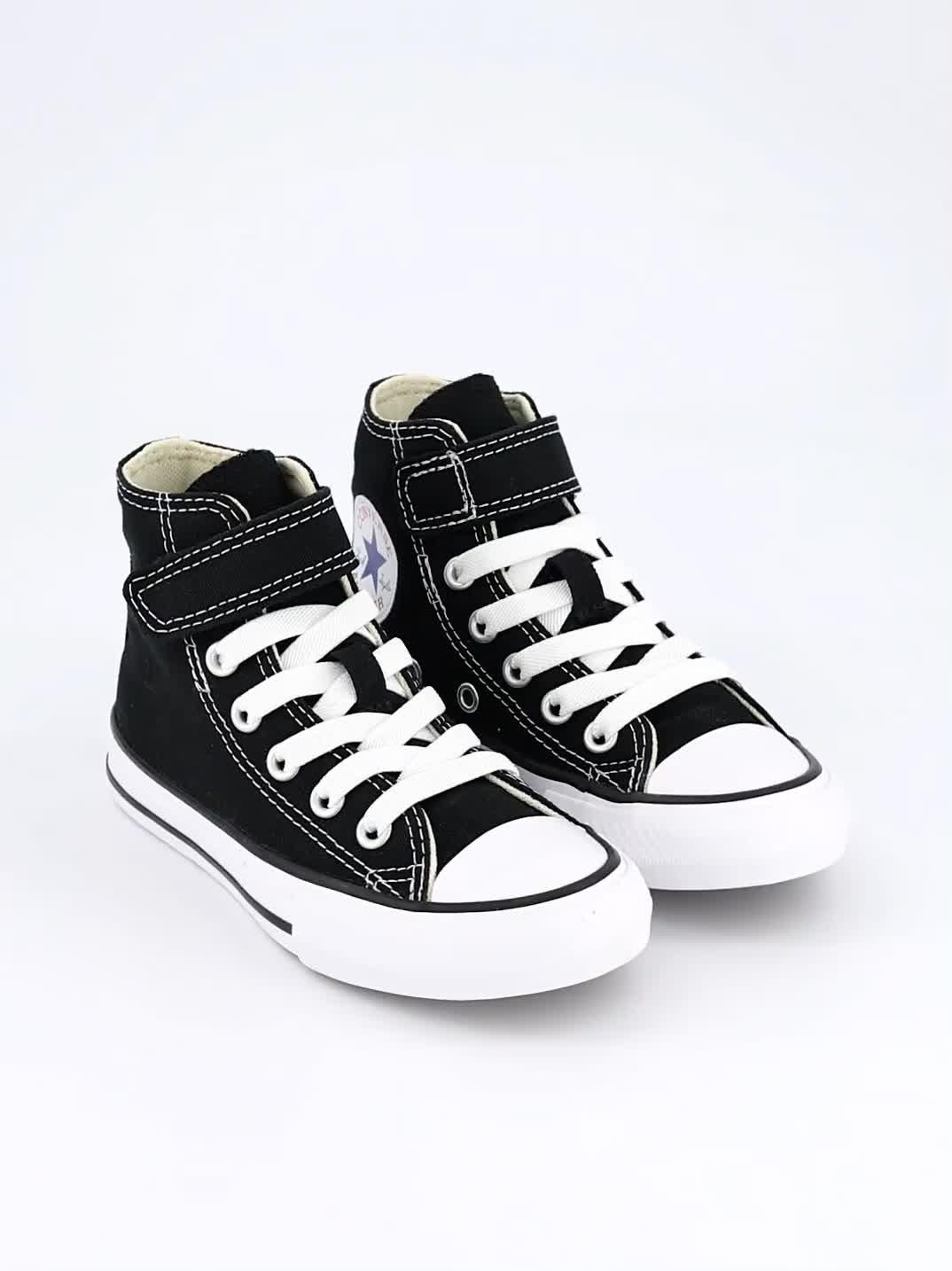 Image thumbnail 7 of 7 of Converse Kids Easy-on Velcro Hi Top Trainers - Black