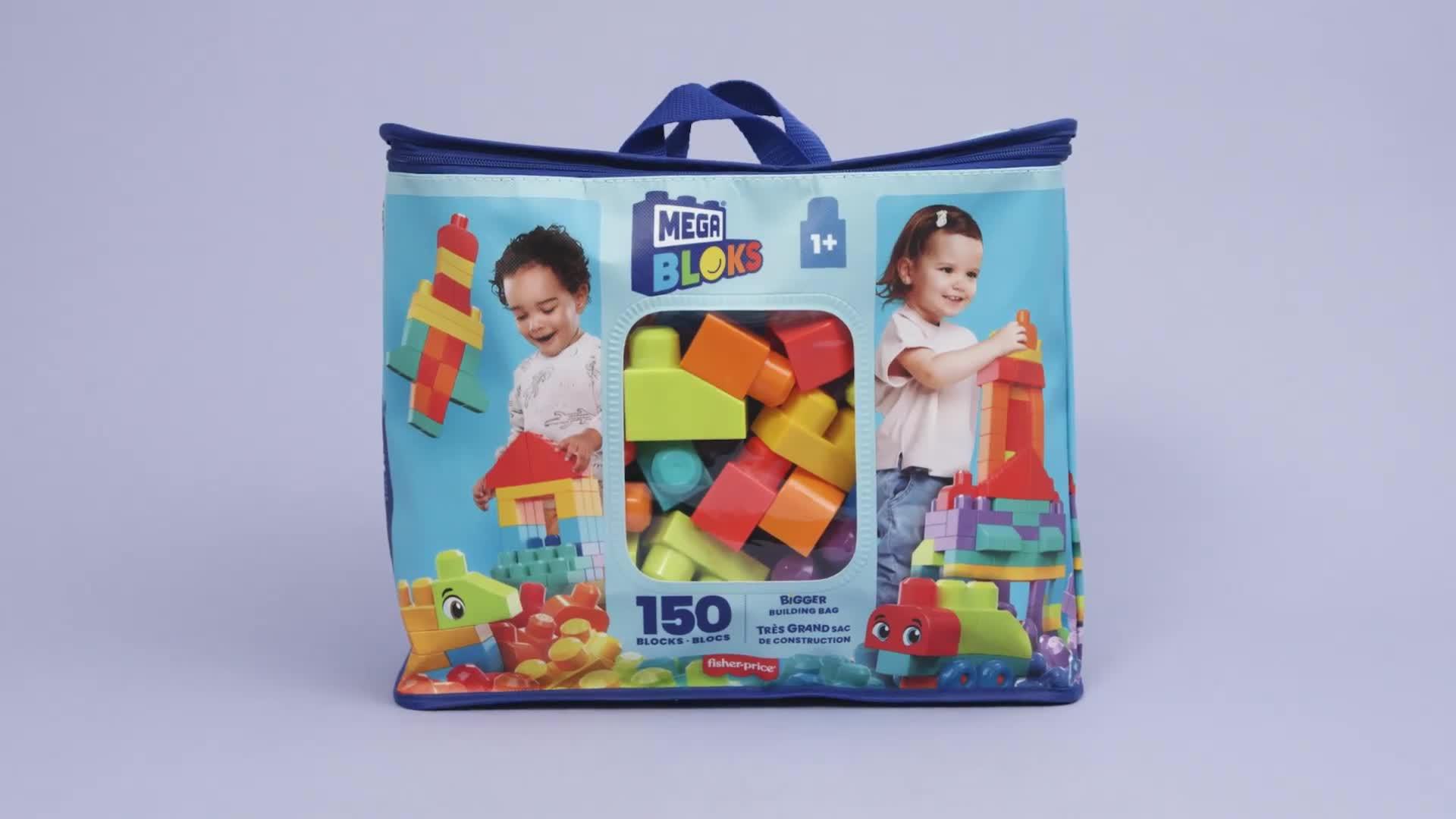 Image thumbnail 7 of 7 of MEGA First Builders Bigger Building Bag&nbsp;with 150 big building blocks