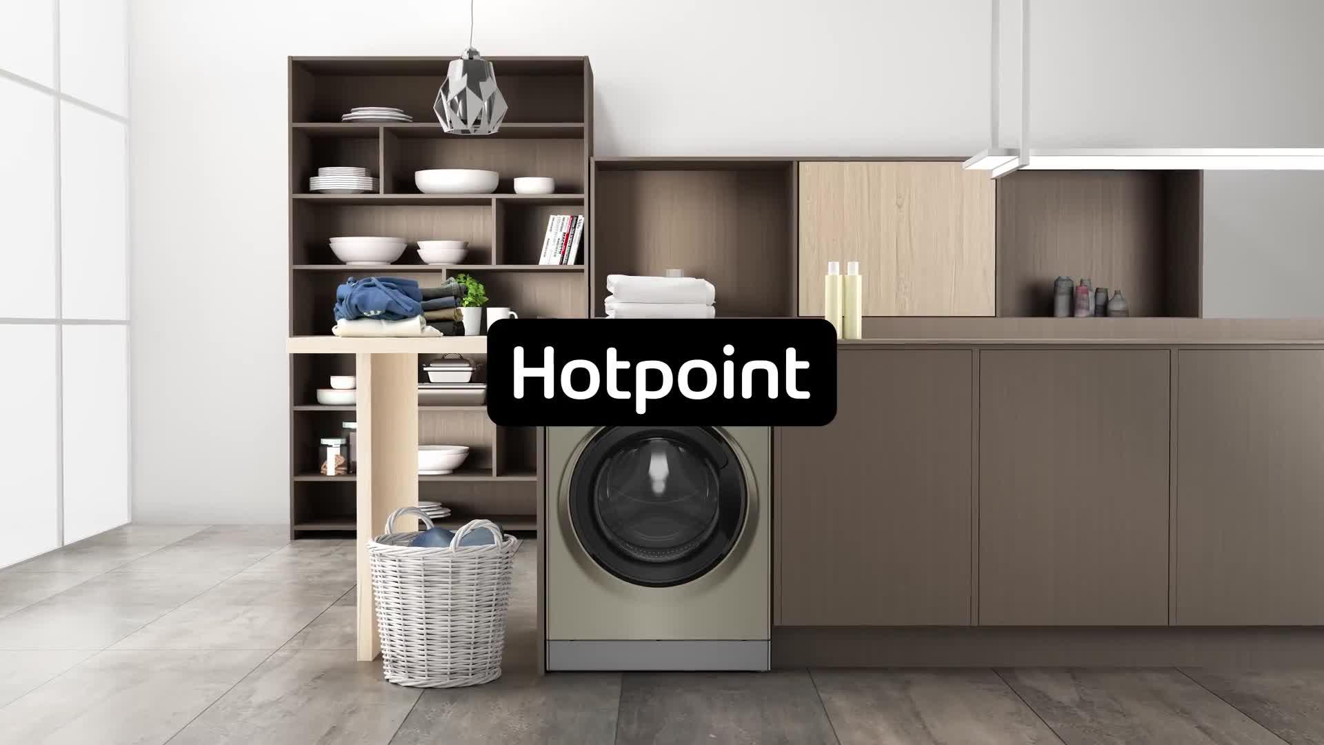 Image thumbnail 7 of 7 of Hotpoint NDB9635GKUK D|B 9+6KG 1400rpm Washer Dryer - Black