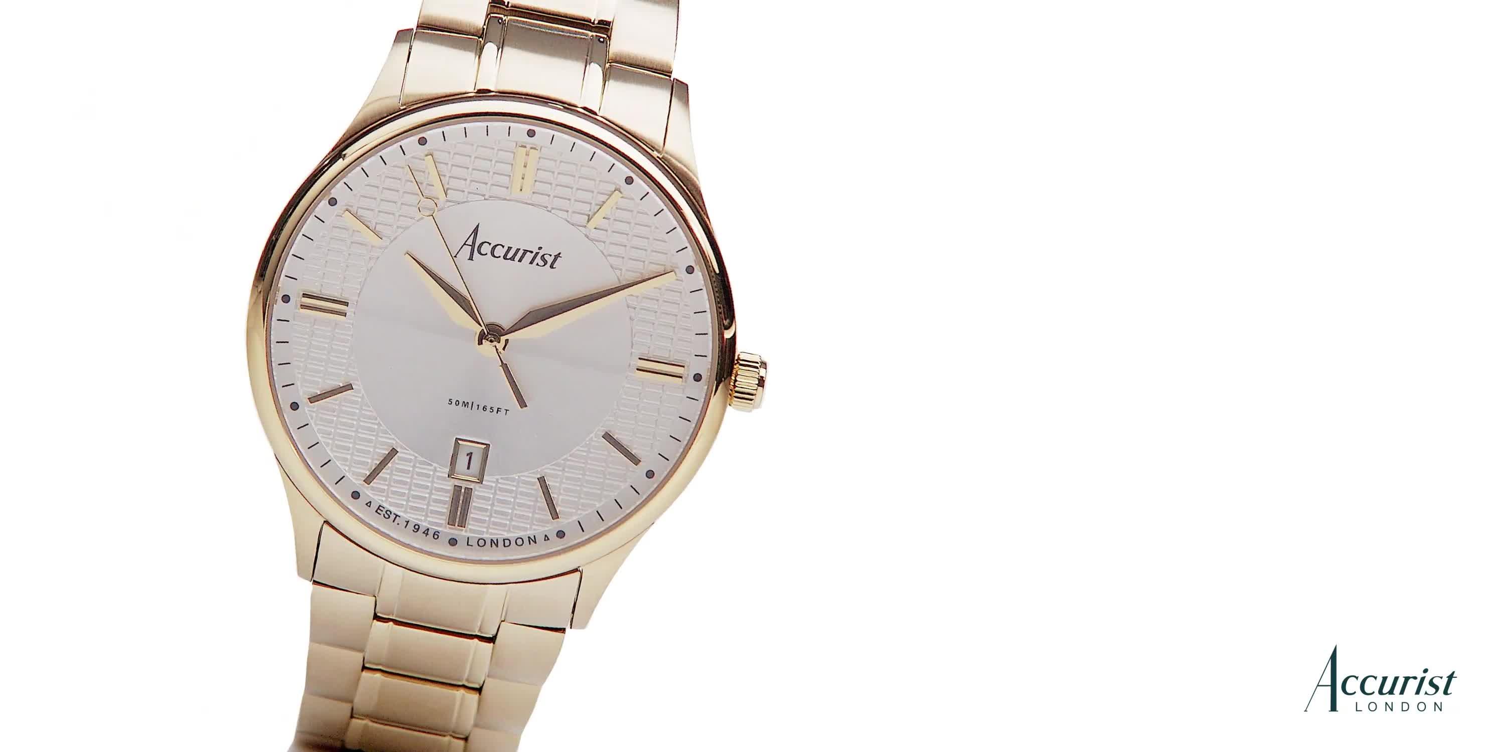 Image thumbnail 8 of 8 of Accurist Classic Mens Silver Stainless Steel Bracelet Analogue Watch
