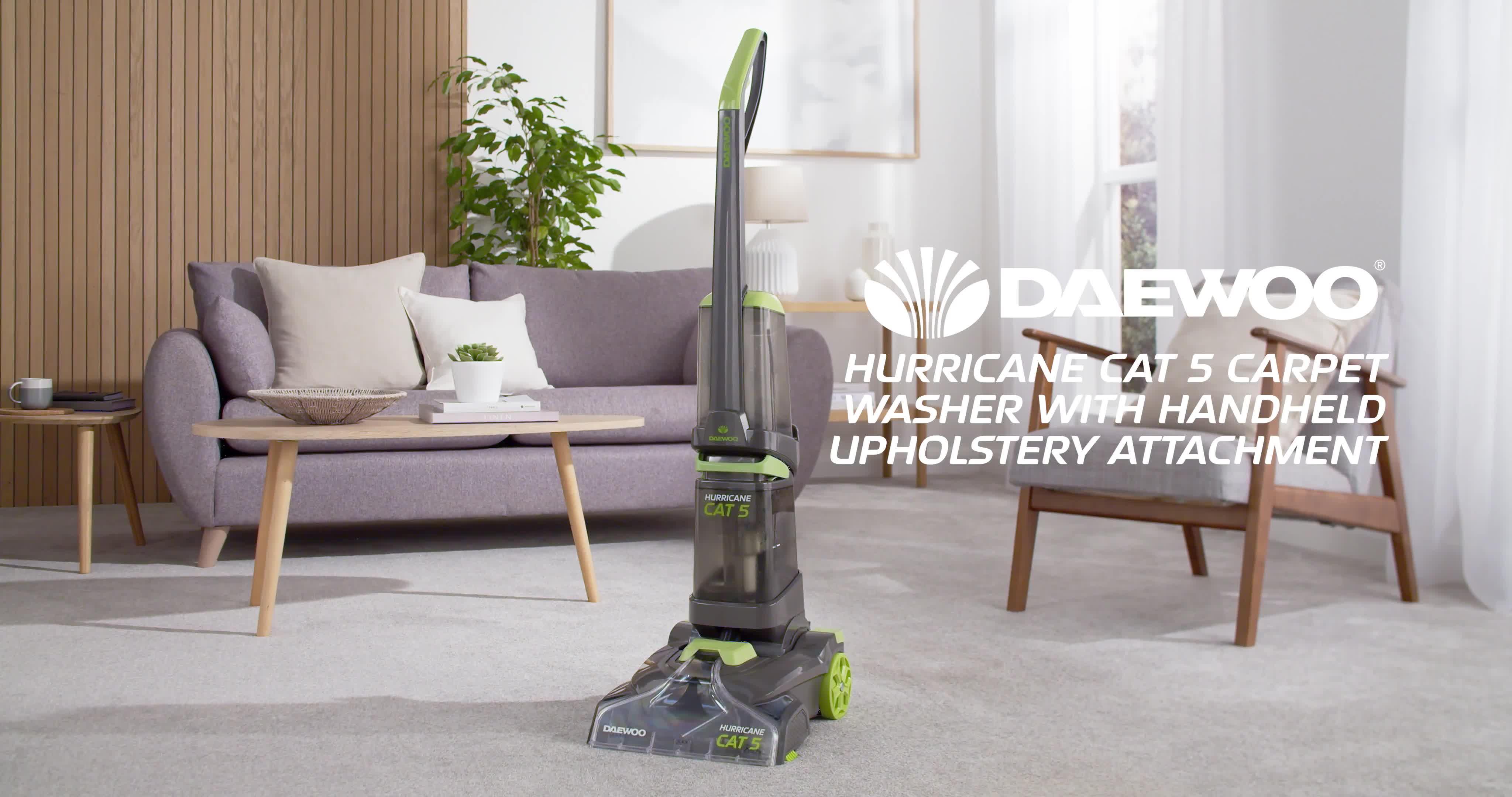 Image thumbnail 7 of 7 of Daewoo Hurricane 700W Upright Carpet Washer with Spot Cleaner Upholstery Brush