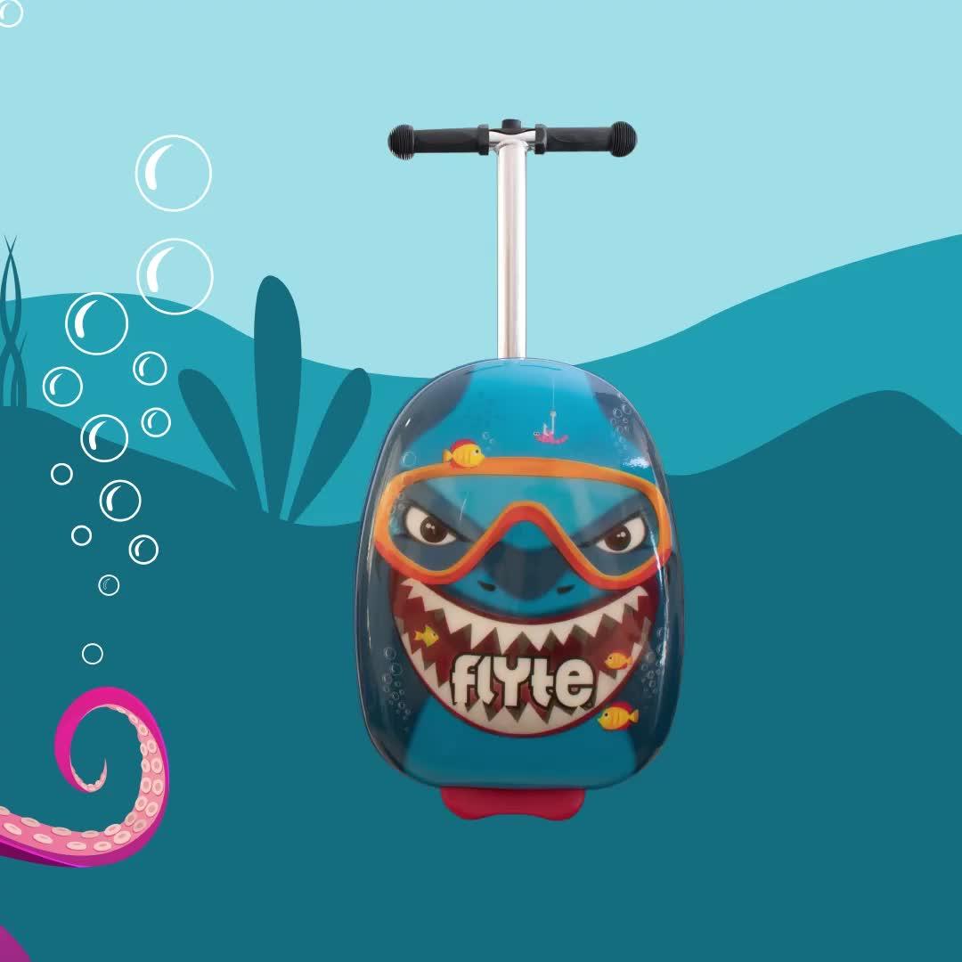 Flyte Midi 18 Inch Stormy the Shark Scooter Suitcase Very