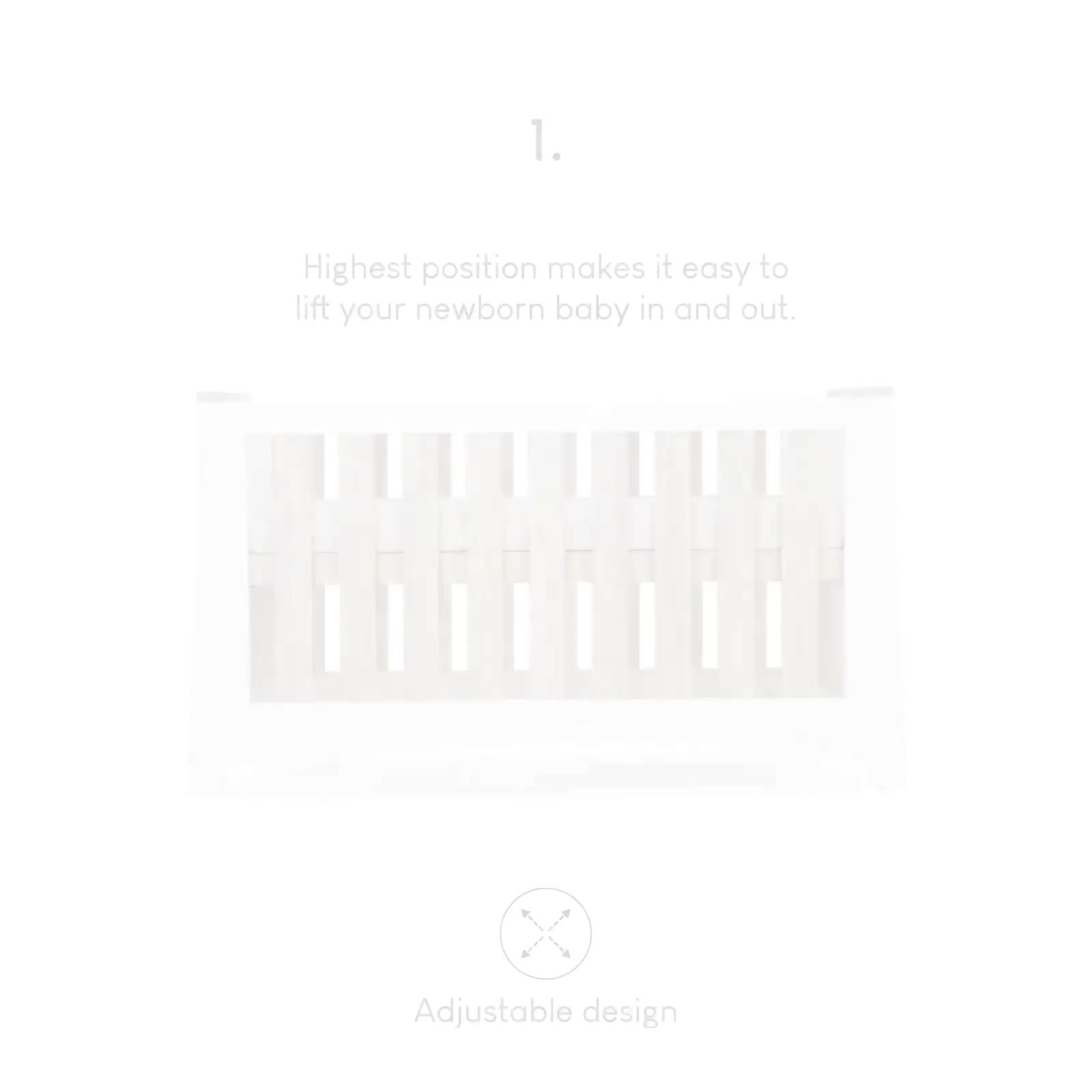 Image thumbnail 7 of 7 of CuddleCo Ada 2-Piece Nursery Furniture Set - White and Ash