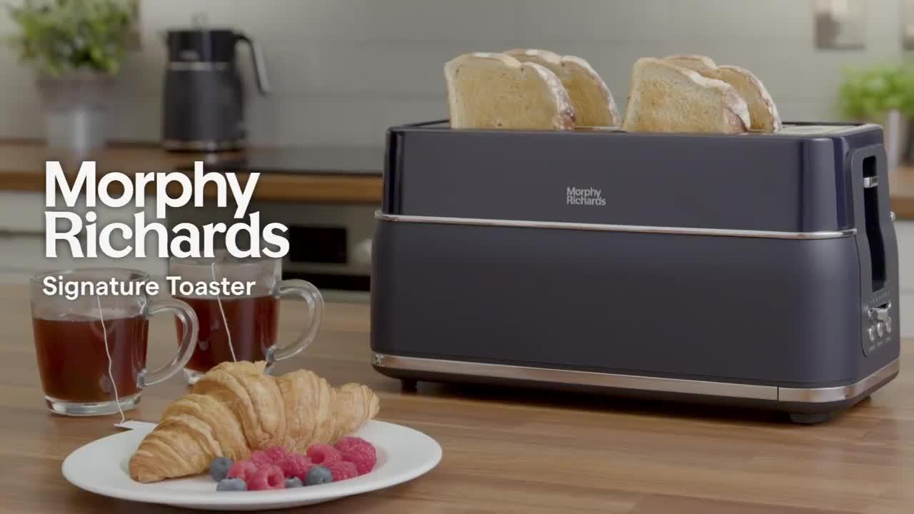 Image thumbnail 8 of 8 of Morphy Richards Signature Matt 4-Slice, 2-Slot Toaster - Moonlight White - 245704