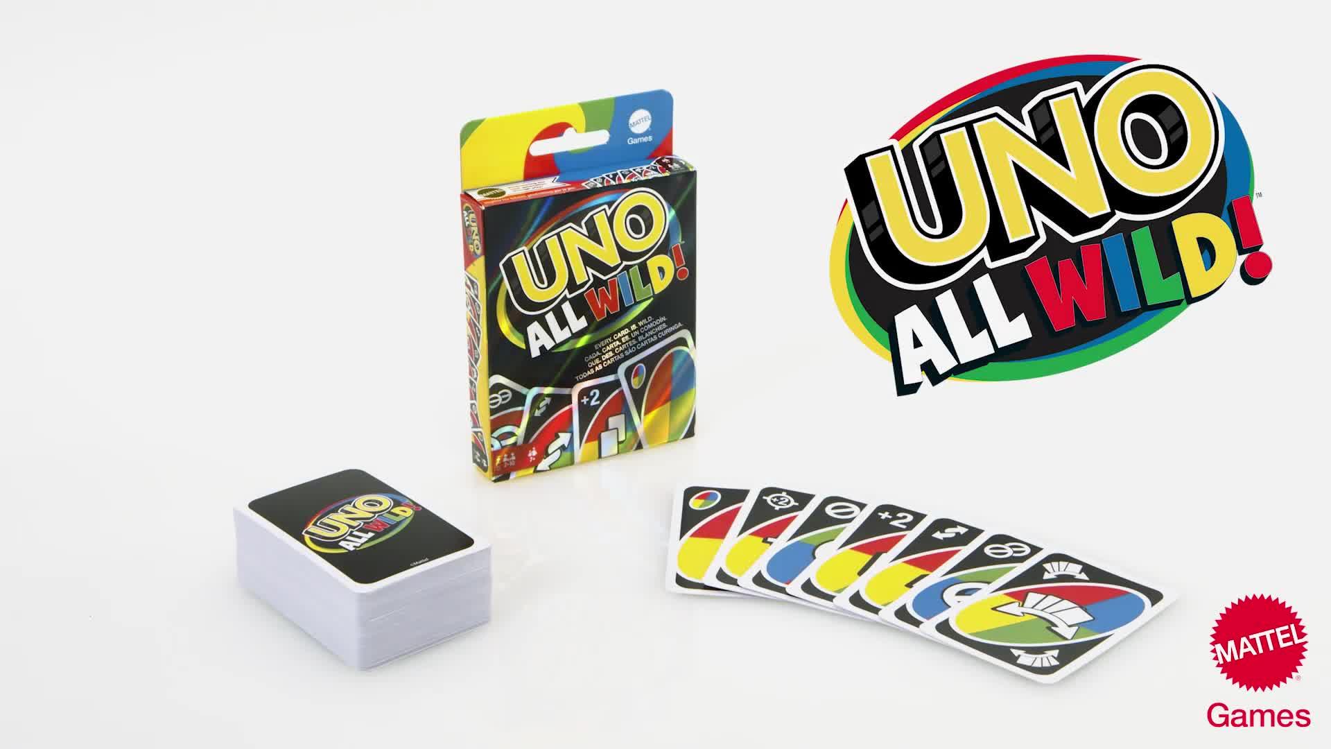 Uno All Wild Card Game Very