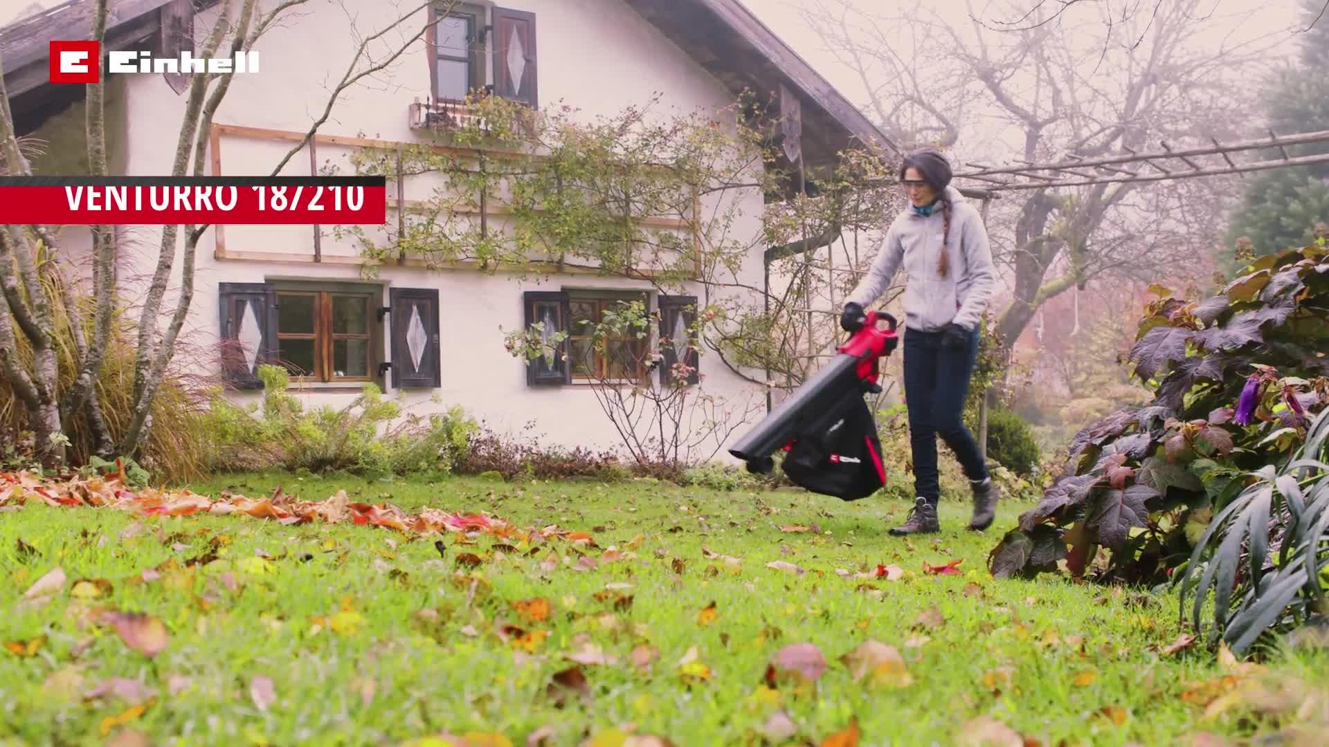 Image thumbnail 8 of 8 of Einhell PXC Cordless Leaf Blower/Vac - VENTURRO 18/210 Solo (18V without battery)
