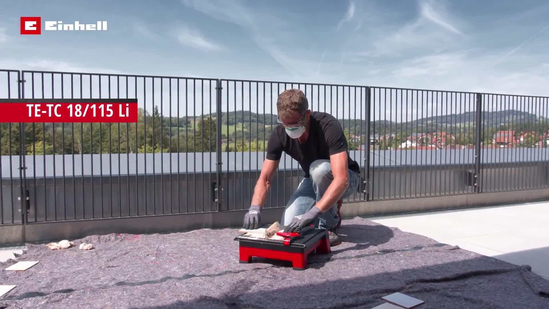 Image thumbnail 8 of 8 of Einhell PXC 115mm Cordless Tile Cutter - TE-TC 18/115Li - Solo (18V without battery)