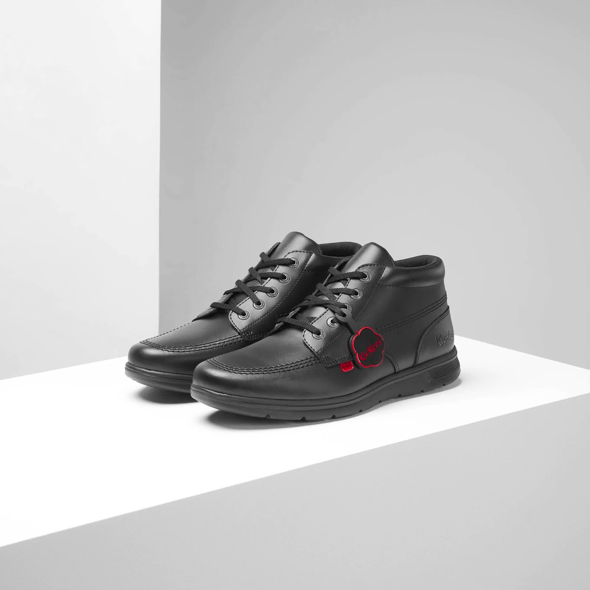 Image thumbnail 7 of 7 of Kickers Youth Kelland Leather Lace Boot School Shoe