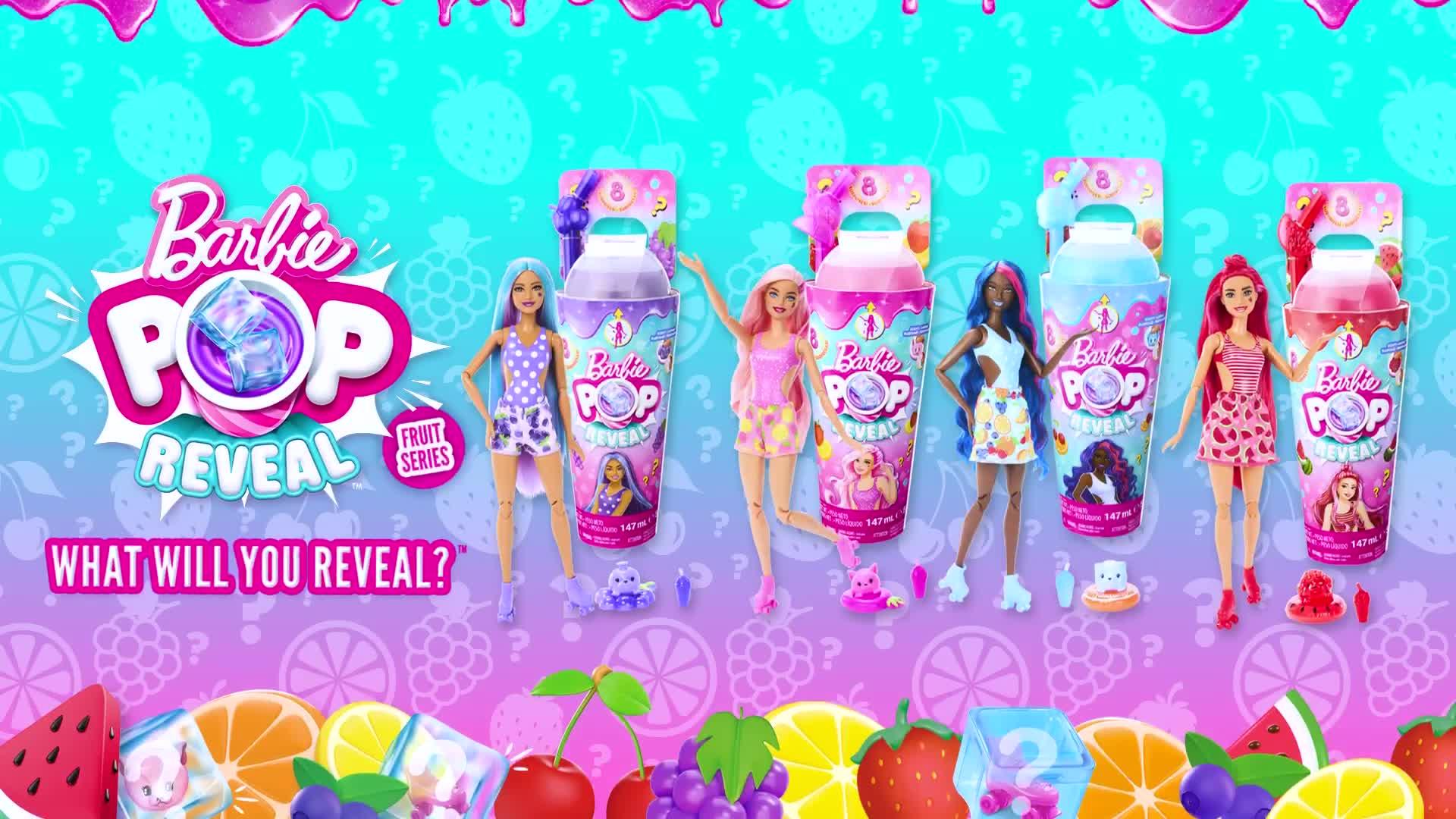 Barbie Pop Reveal Fruit Series Doll, Strawberry Lemonade