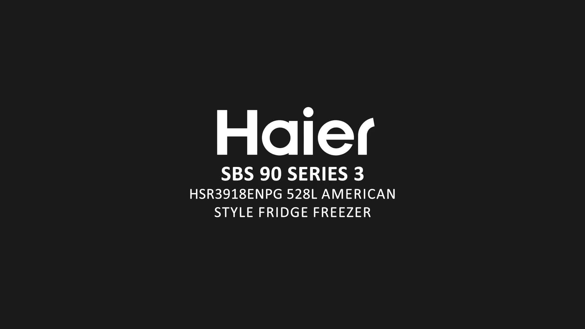 Image thumbnail 8 of 8 of Haier HSR3918ENPG Total No Frost American Fridge Freezer, E Rated - Silver