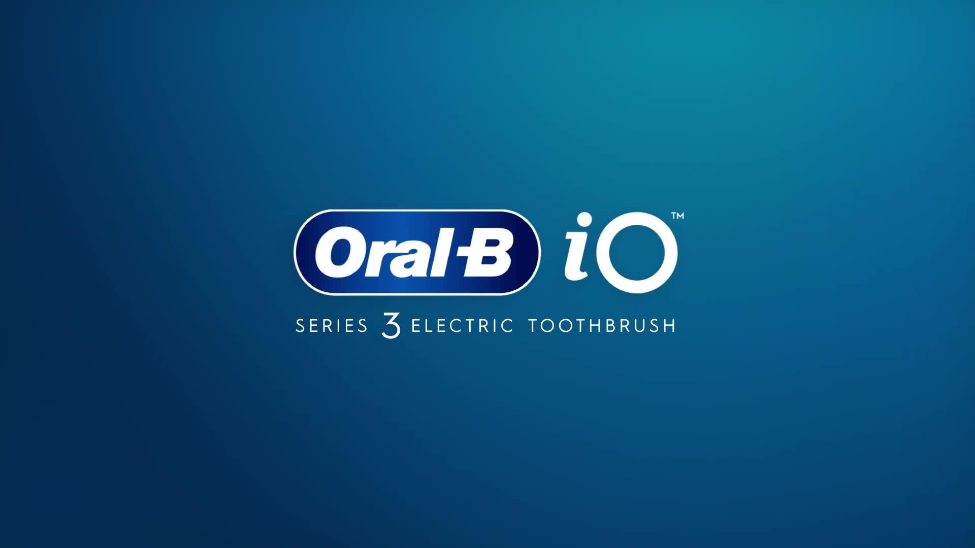 Image thumbnail 7 of 7 of Oral-B iO3 Matt Black &amp; Ice Blue Electric Toothbrush Duo Pack