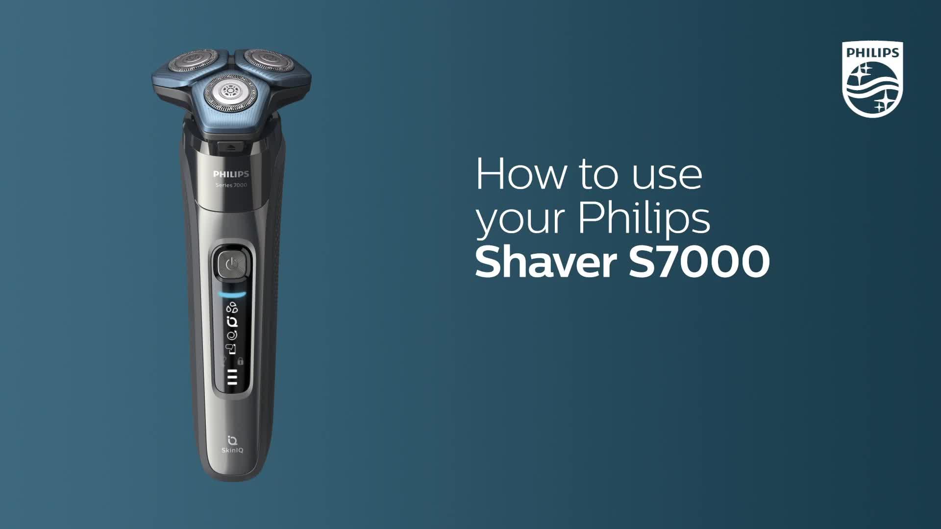 Image thumbnail 8 of 8 of Philips Series 7000 Wet &amp; Dry Men's Electric Shaver with Pop-up Trimmer, Travel Case, Charging Stand &amp; GroomTribe App Connection&nbsp;- S7886/35