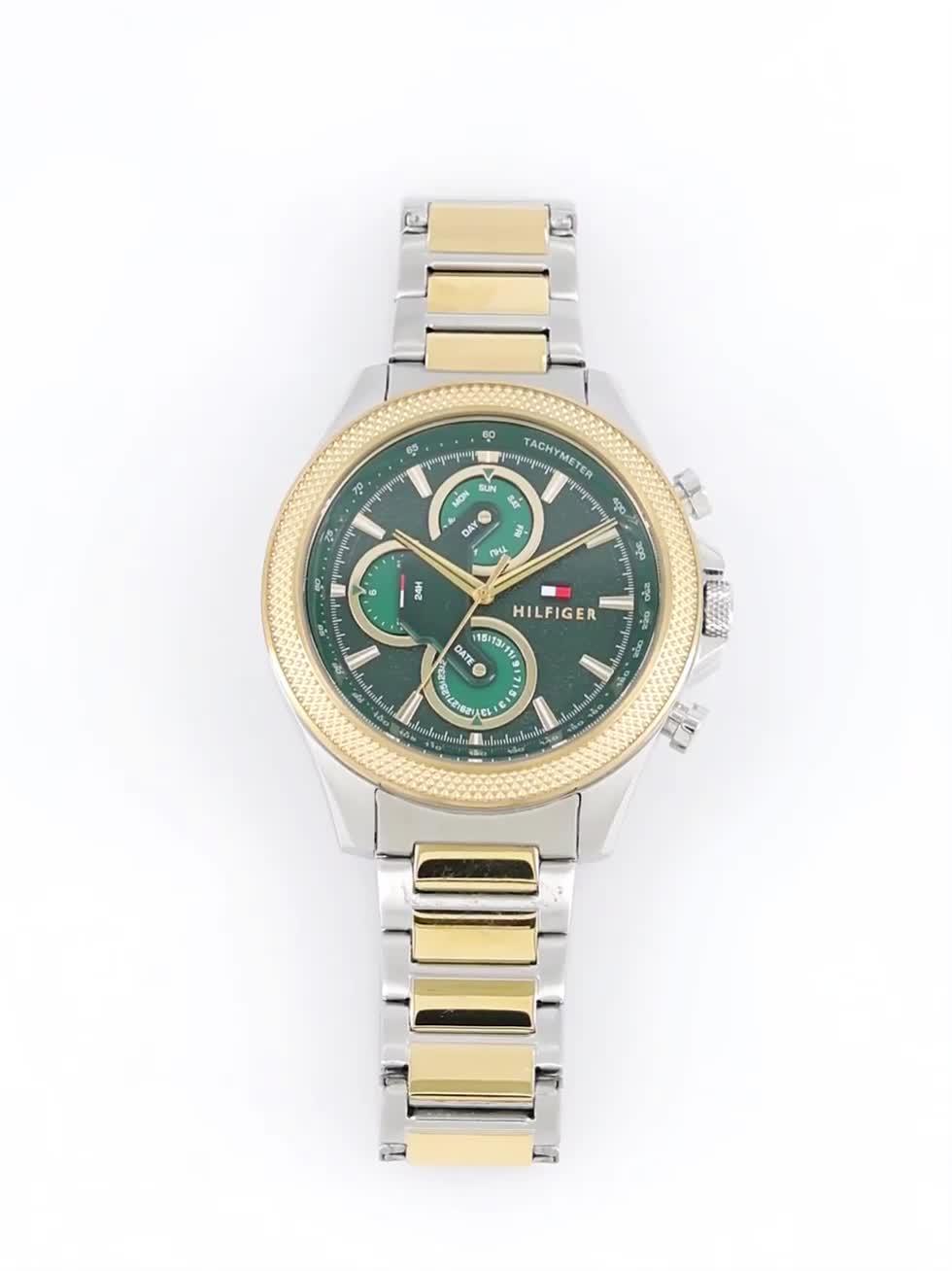 Image thumbnail 5 of 5 of Tommy Hilfiger Two Tone Stainless Steel And Gold Plated Mens Watch