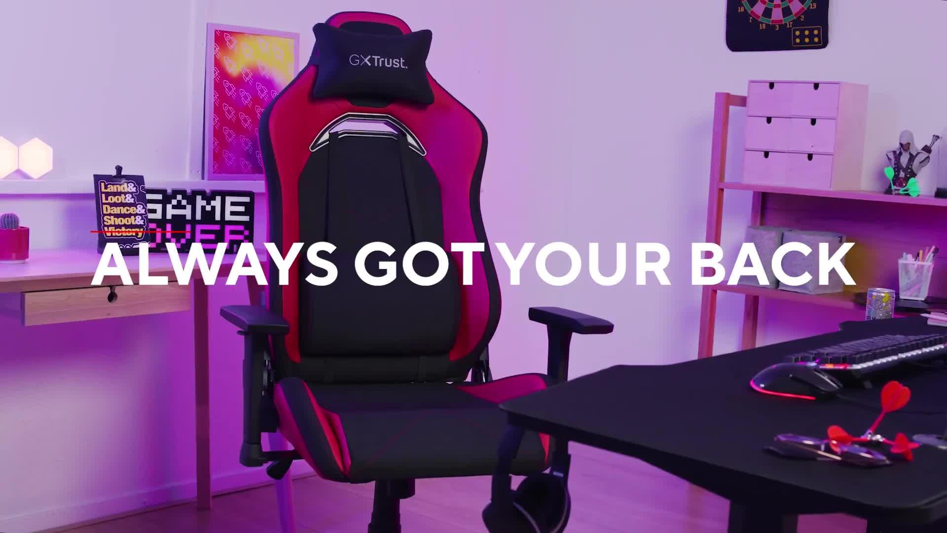 Image thumbnail 8 of 8 of Trust GXT&nbsp;714 Ruya Gaming Chair -&nbsp;Red