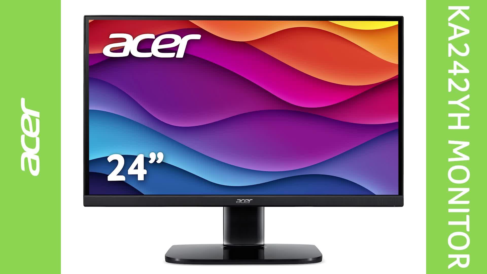 Acer KA242YHbi 24-inch Monitor - VA Panel, FHD, 4ms, 100Hz