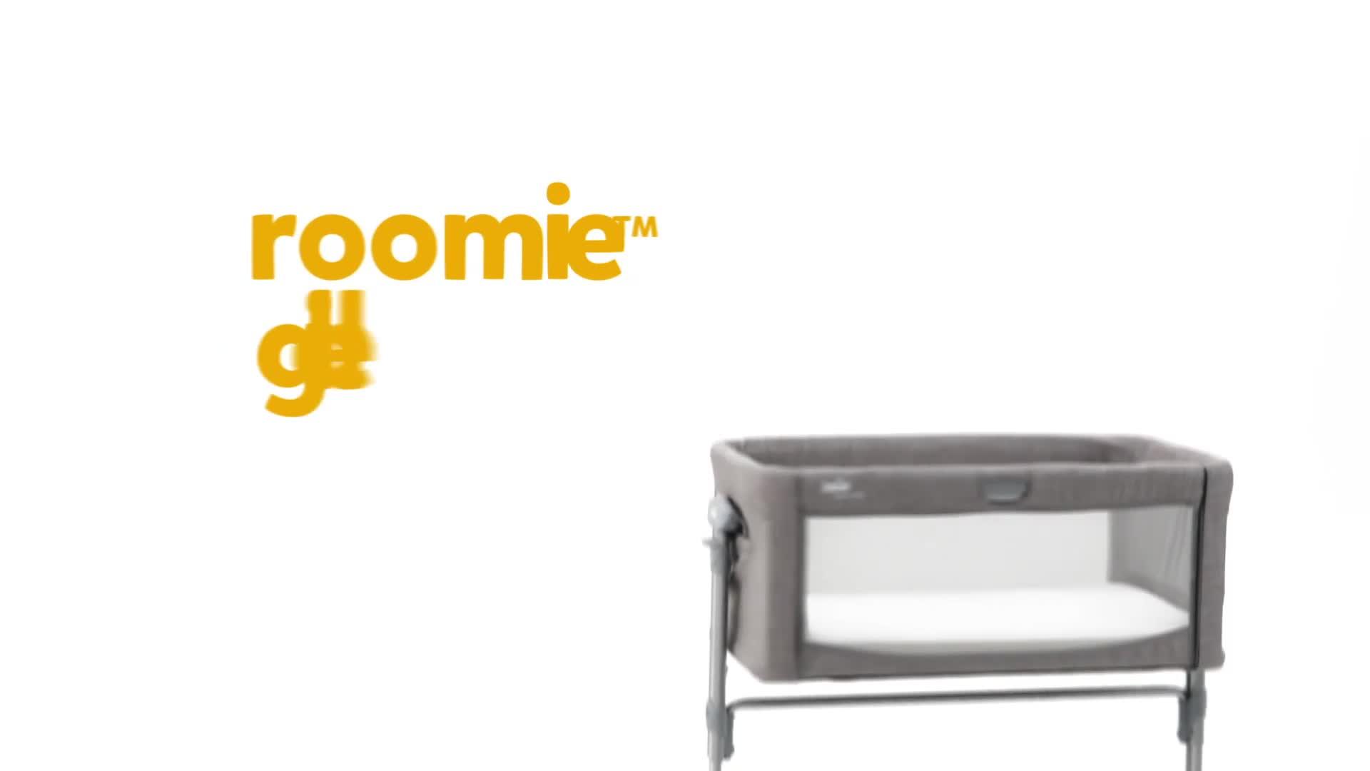 Image thumbnail 7 of 7 of Joie Roomie Glide Bedside Crib - Foggy Grey