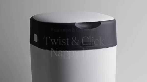 Image thumbnail 8 of 8 of Tommee Tippee Twist &amp; Click Nappy Disposal Bin &amp; 6 Refills Set