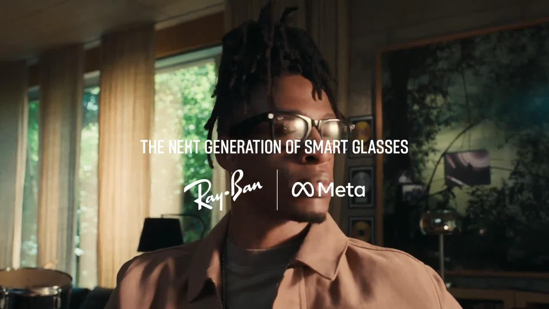 Ray-Ban Meta - Wayfarer (Large) Smart Glasses - Matte Black, Polarized  Gradient Graphite