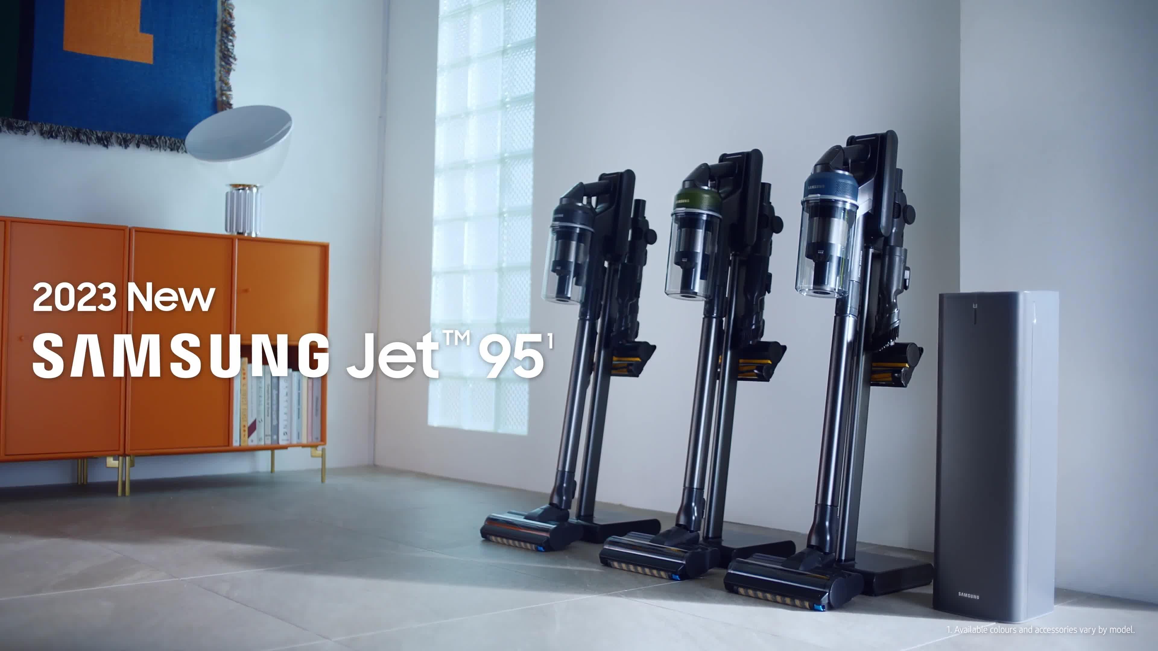Image thumbnail 8 of 8 of Samsung Jet 95 Pro Max 210W Cordless Vacuum Cleaner with Pet Tool+ &amp; Spray Spinning Sweeper - Midnight Blue