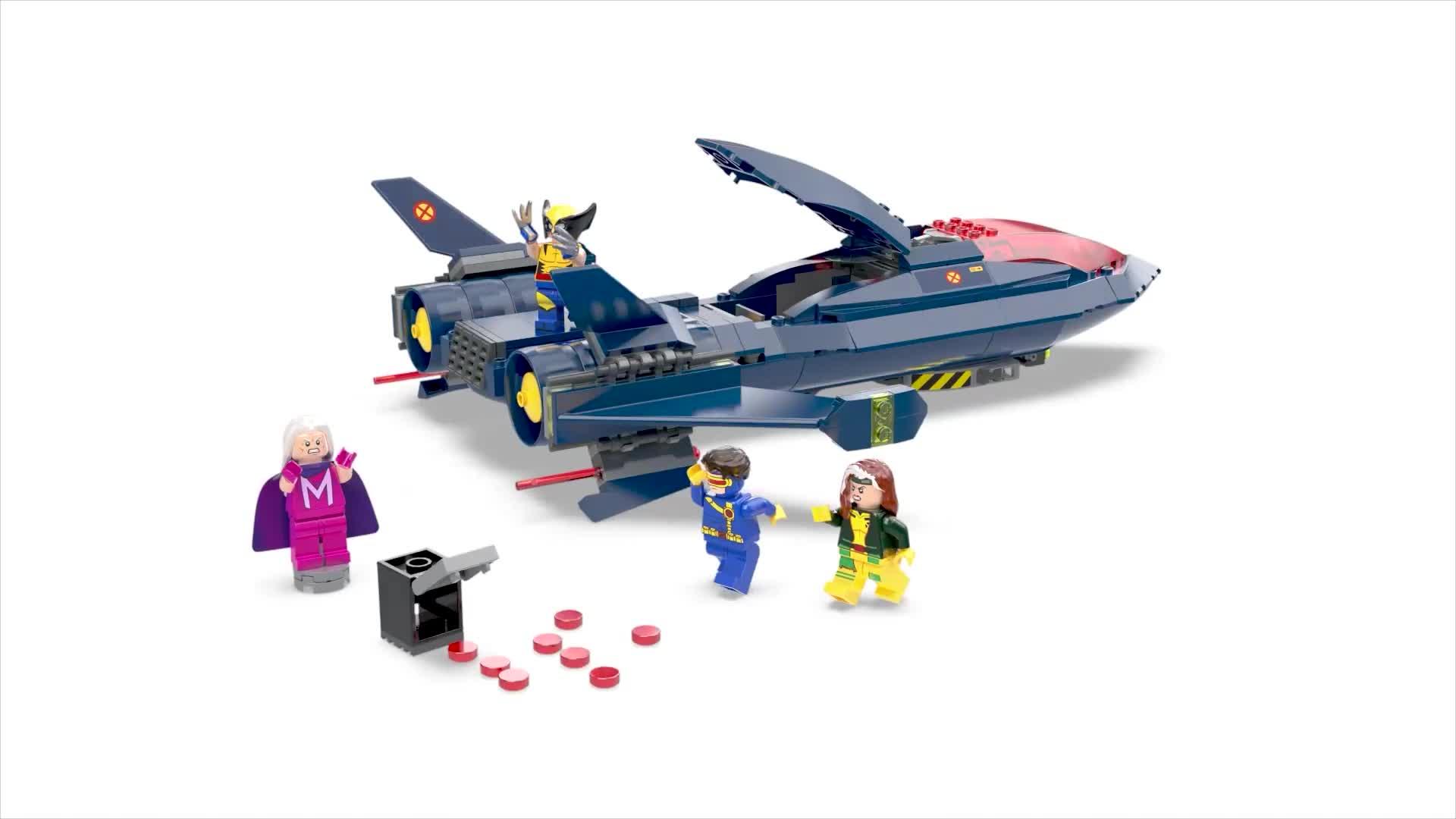 Image thumbnail 8 of 8 of LEGO Super Heroes X-Men X-Jet Buildable Toy Plane 76281