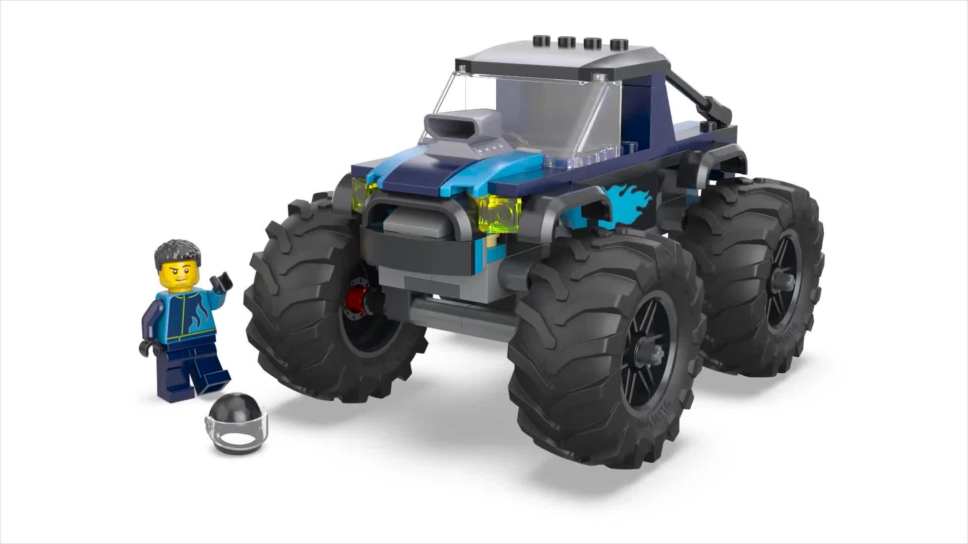 Image thumbnail 8 of 8 of LEGO City Blue Monster Truck Toy Vehicle Playset 60402