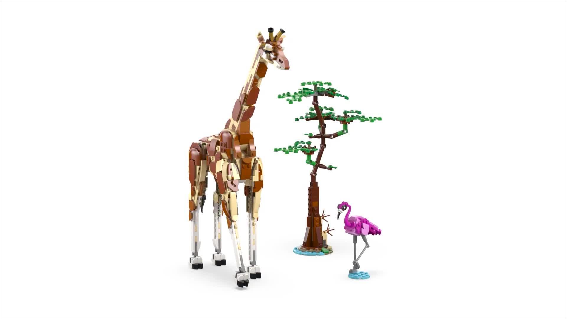 Image thumbnail 8 of 8 of LEGO Creator 3in1 Wild Safari Animals Toy Set 31150