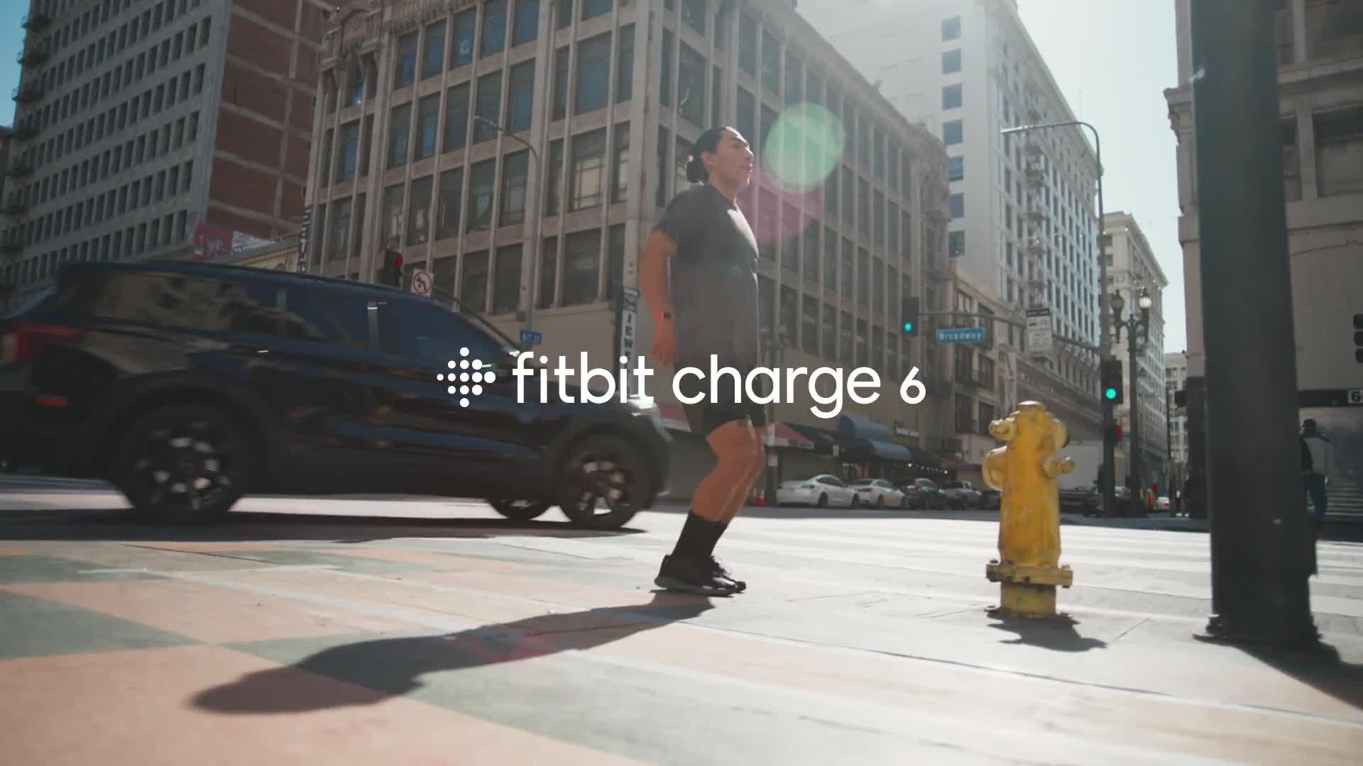 Image thumbnail 8 of 8 of Fitbit Charge 6 -&nbsp;Porcelain Band / Silver Aluminum Case