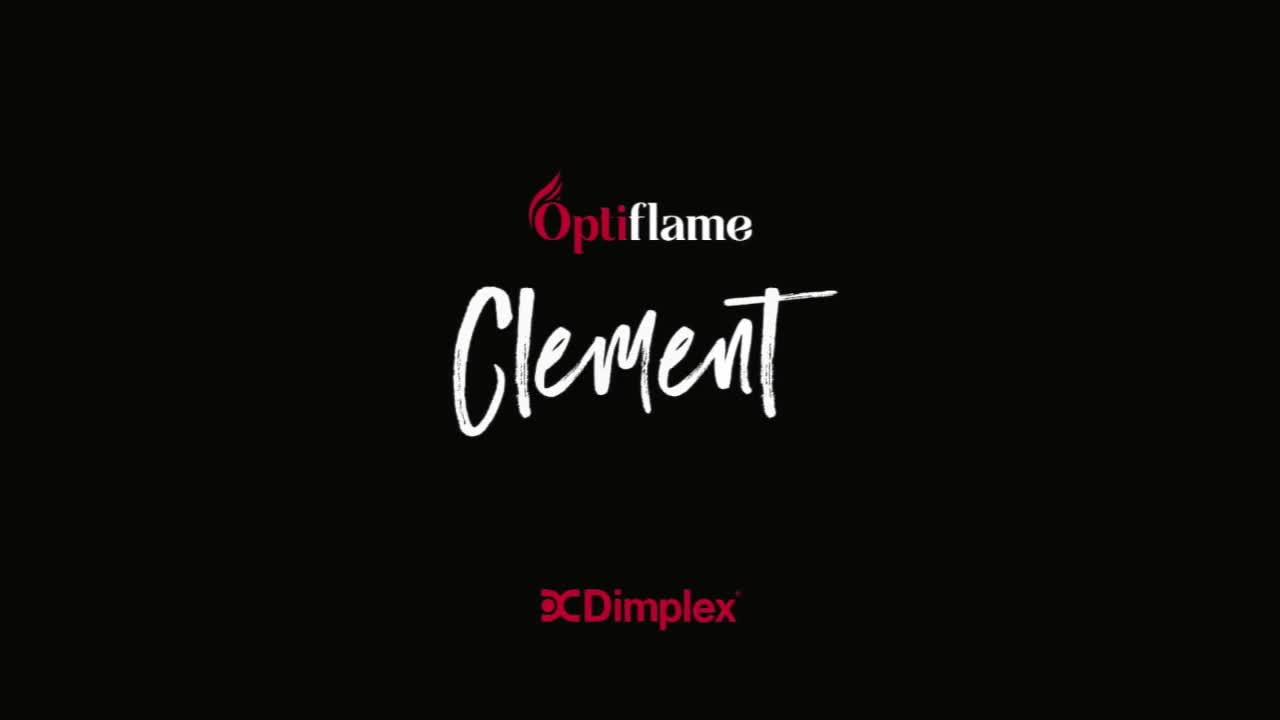 Image thumbnail 8 of 8 of Dimplex Clement Black Optiflame Inset Fire