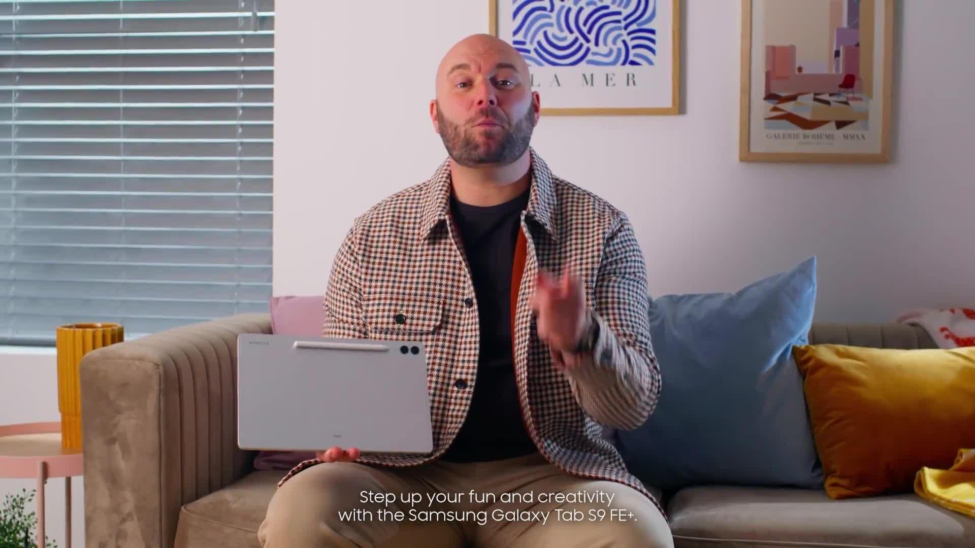 Image thumbnail 8 of 8 of Samsung Galaxy Tab S9 FE+ -&nbsp;256GB Storage,&nbsp;Silver
