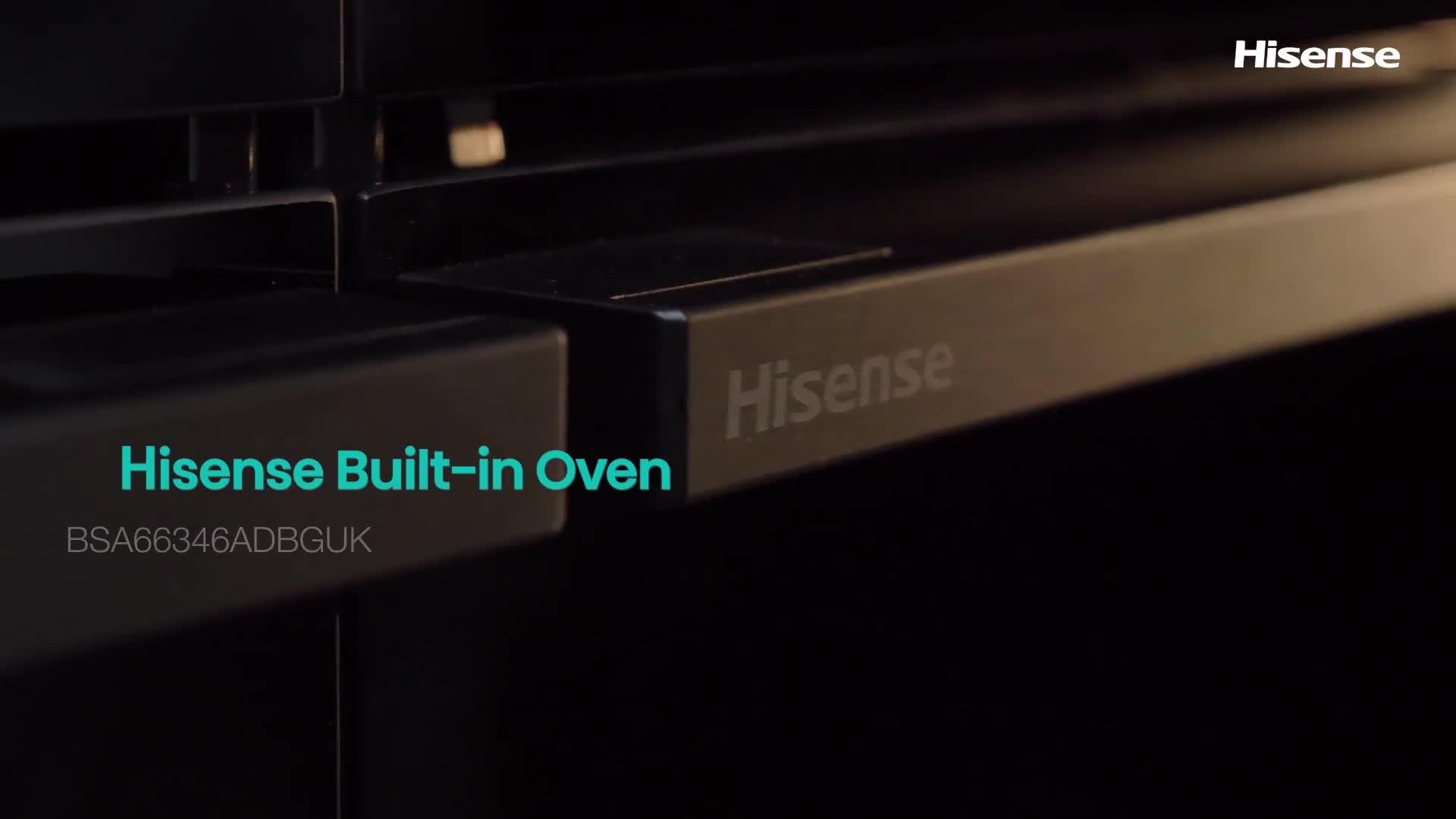 Image thumbnail 8 of 8 of Hisense Hi6 BlackLine BSA66346ADBGUK Built-In Electric Single Oven - Steam Add Plus, Wi-Fi Enabled - Jet Black
