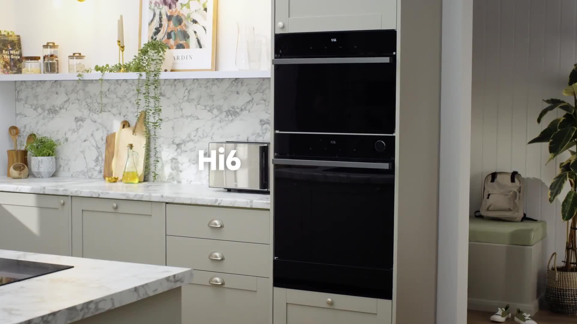 Image thumbnail 8 of 8 of Hisense Hi6 BlackLine BIM45342ADBGUK Built-In Multifunctional Compact Electric Single Oven with Microwave - Jet Black