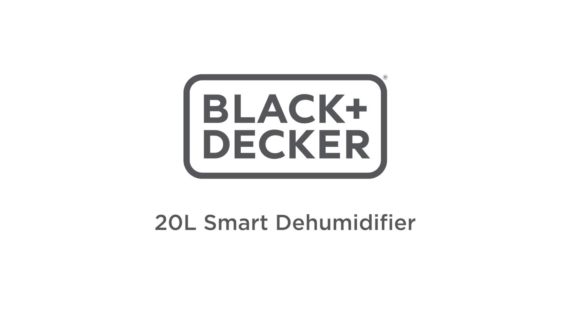 Image thumbnail 7 of 7 of Black & Decker BXEH60014GB 20L Smart Dehumidifier, 4 Modes, Quiet, 6.5L Water Tank, 24 Hour Timer, White