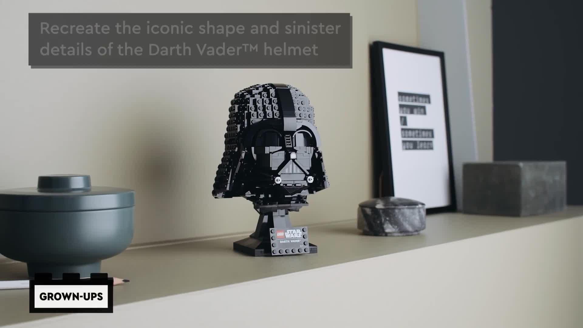 Image thumbnail 8 of 8 of LEGO Star Wars Darth Vader&trade; Helmet 75304 Collectible Building Kit