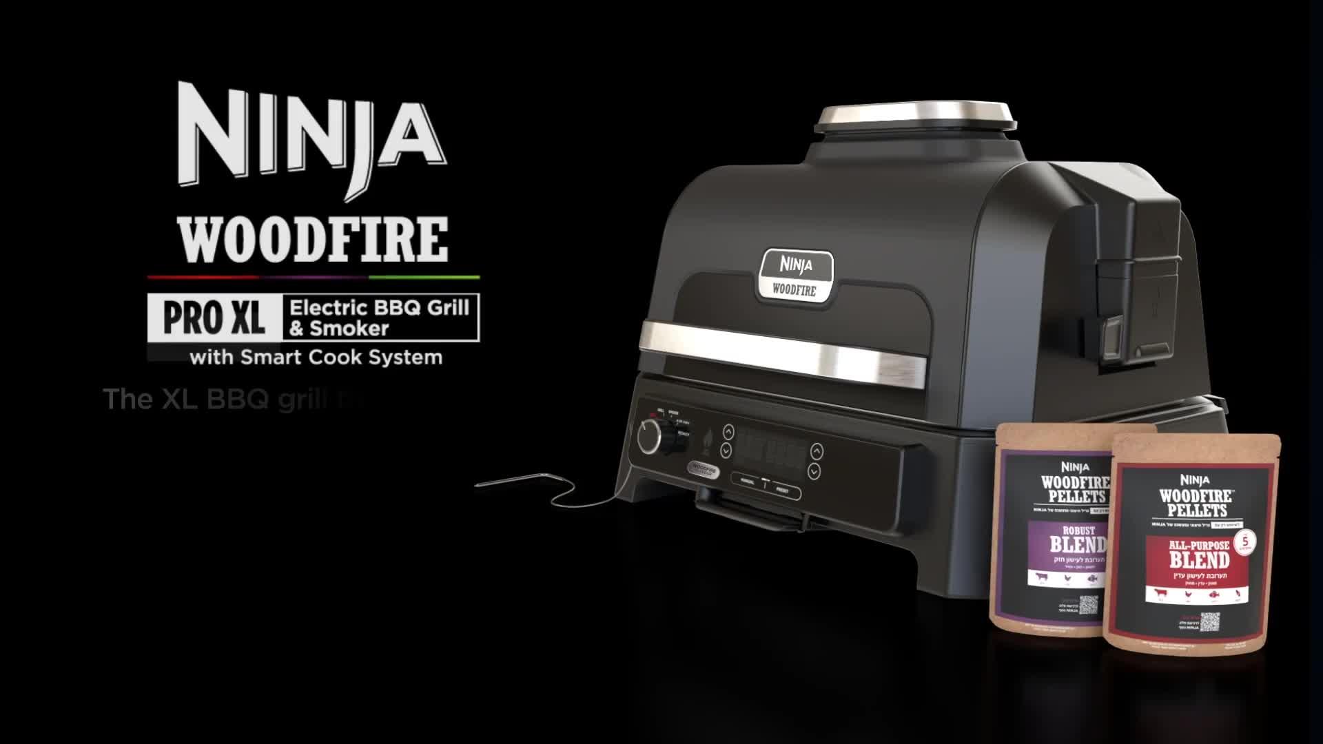 Image thumbnail 7 of 7 of NINJA Woodfire XL Electric BBQ Grill &amp; Smoker - OG850UK