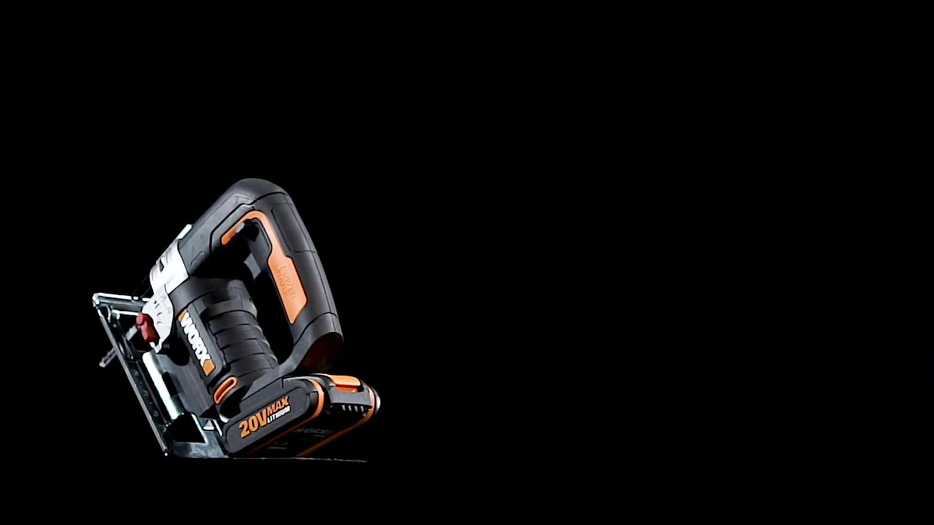 Image thumbnail 6 of 6 of Worx 20V 24mm Cordless Jigsaw with x1 2.0Ah Battery, Charger &amp; Case