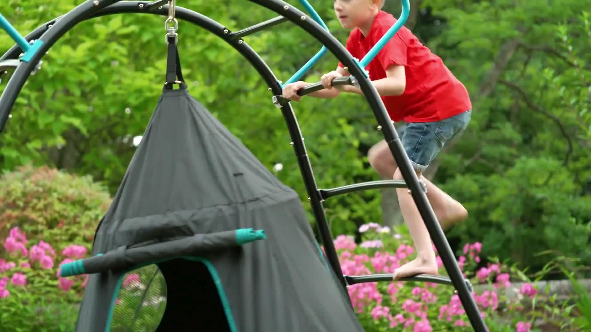 Image thumbnail 8 of 8 of TP UFO Den &amp; Climbing Frame