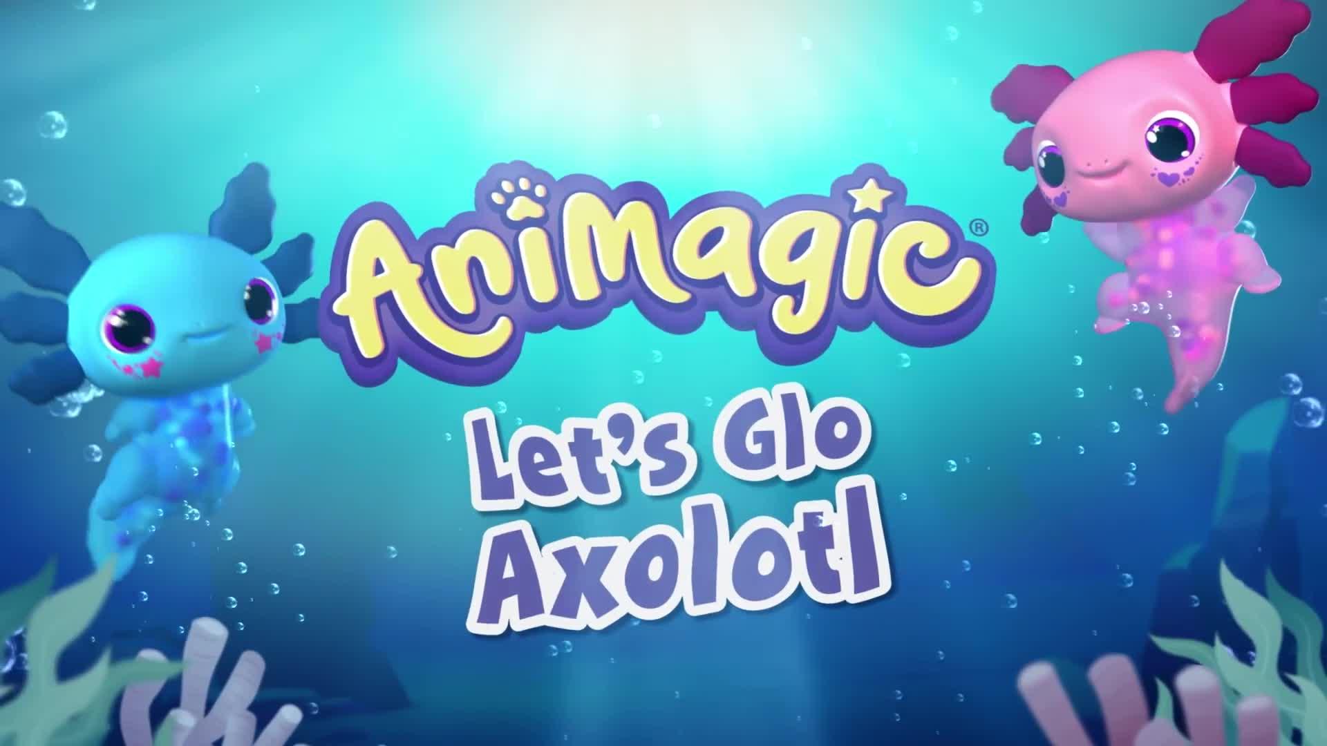 Image thumbnail 8 of 8 of AniMagic Lets Glo Axolotl Blue