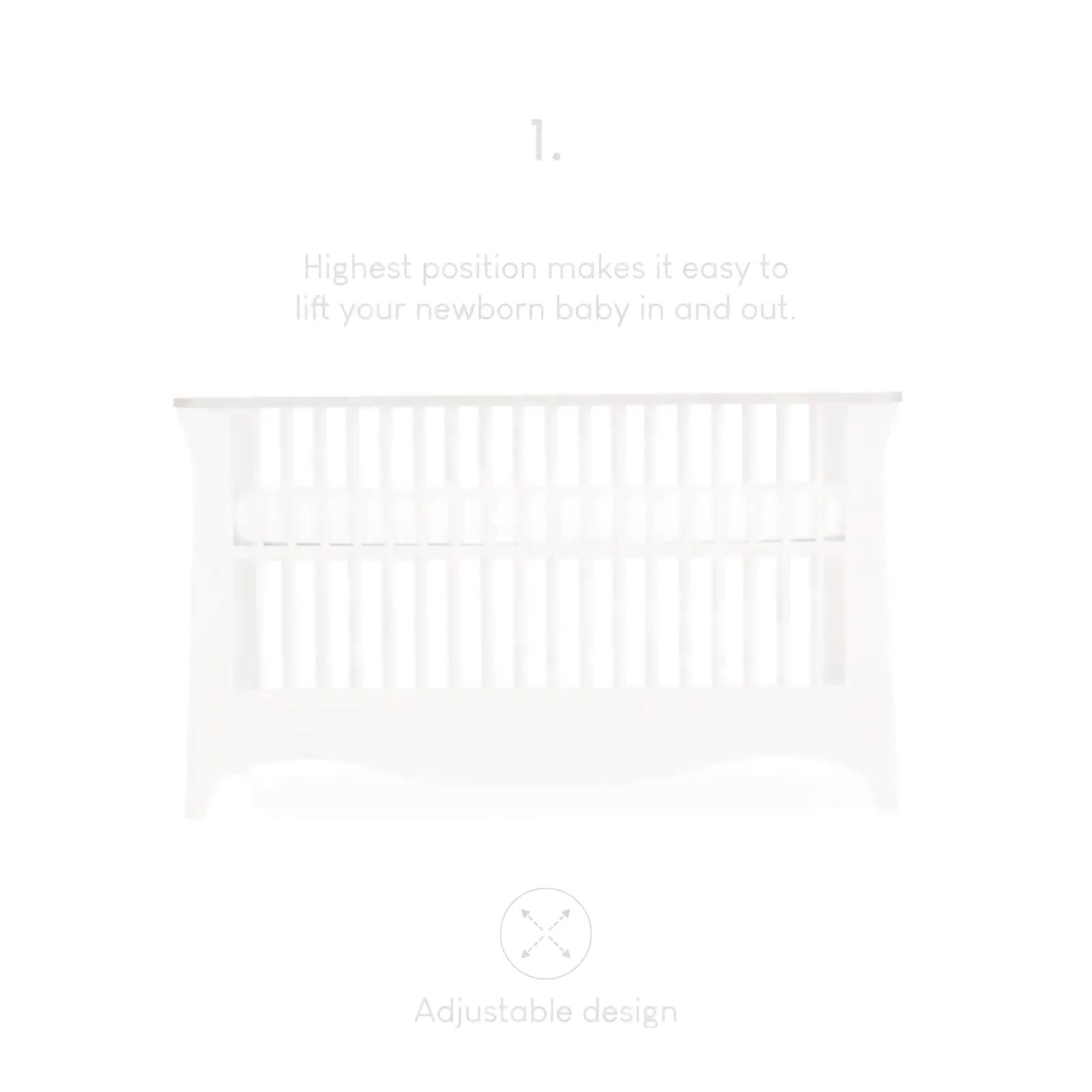 Image thumbnail 7 of 7 of CuddleCo Clara 2 Piece Nursery Furniture Set- Cashmere/Ash