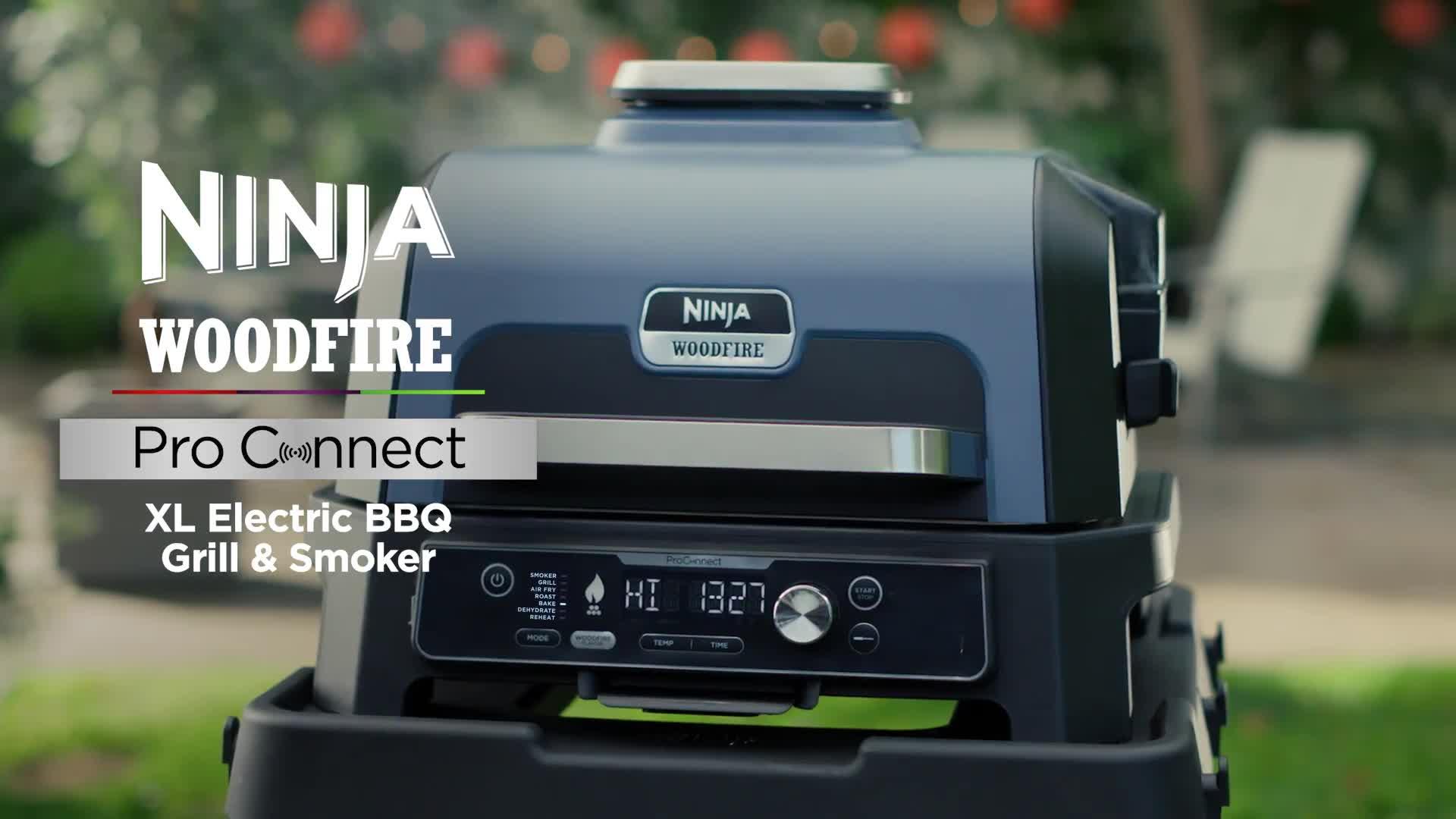 NINJA Woodfire Pro Connect XL Electric BBQ Grill Smoker OG901UK Very