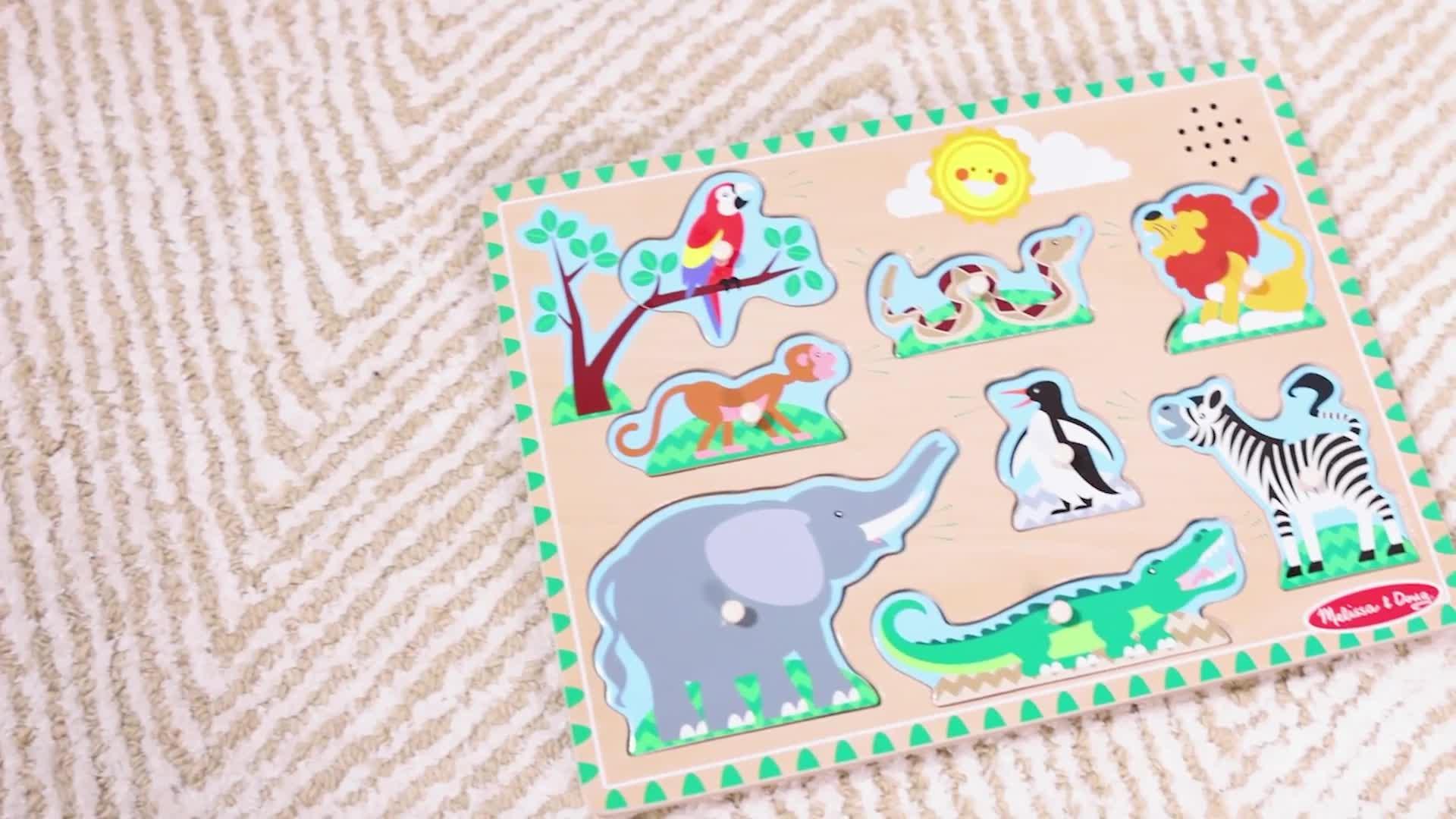 Image thumbnail 8 of 8 of Melissa & Doug Zoo Animals Sound Puzzle