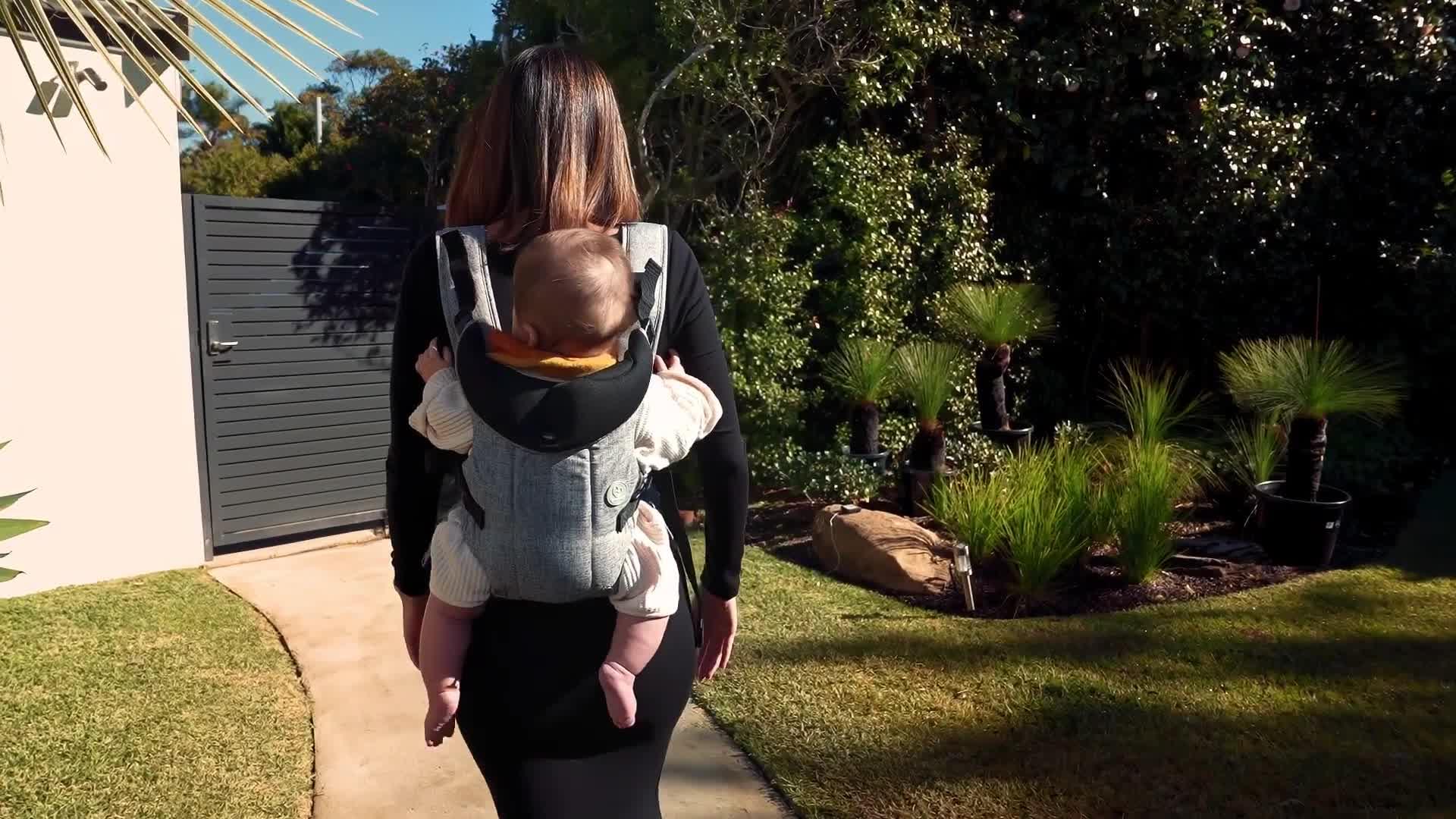 Image thumbnail 7 of 7 of Dreambaby 3 Positions Journey Baby Carrier- Grey
